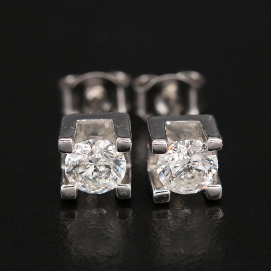 14K 0.92 CTW Diamond Stud Earrings