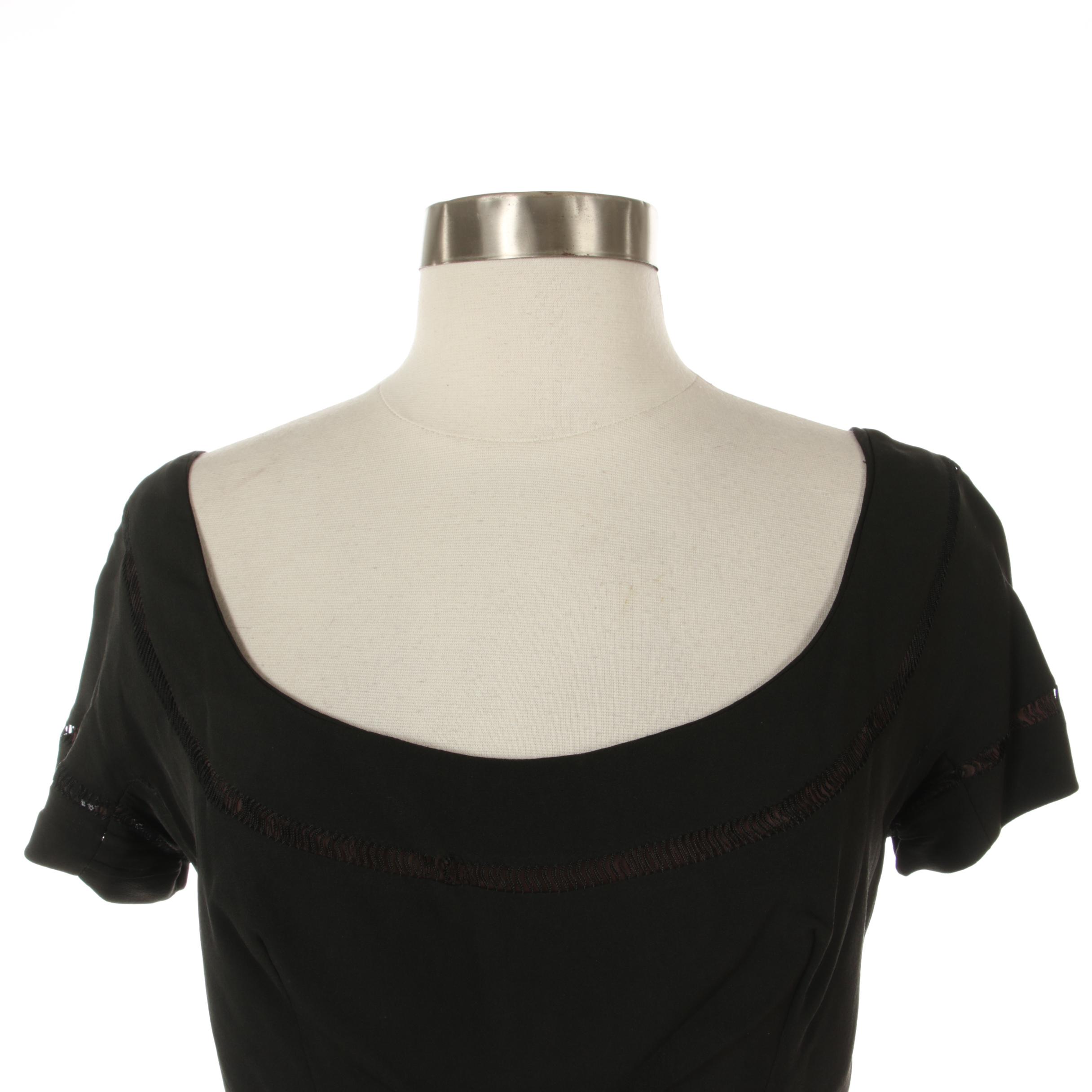 Jane Derby Black Midi Dress and Pink Taffeta Occasion Gown