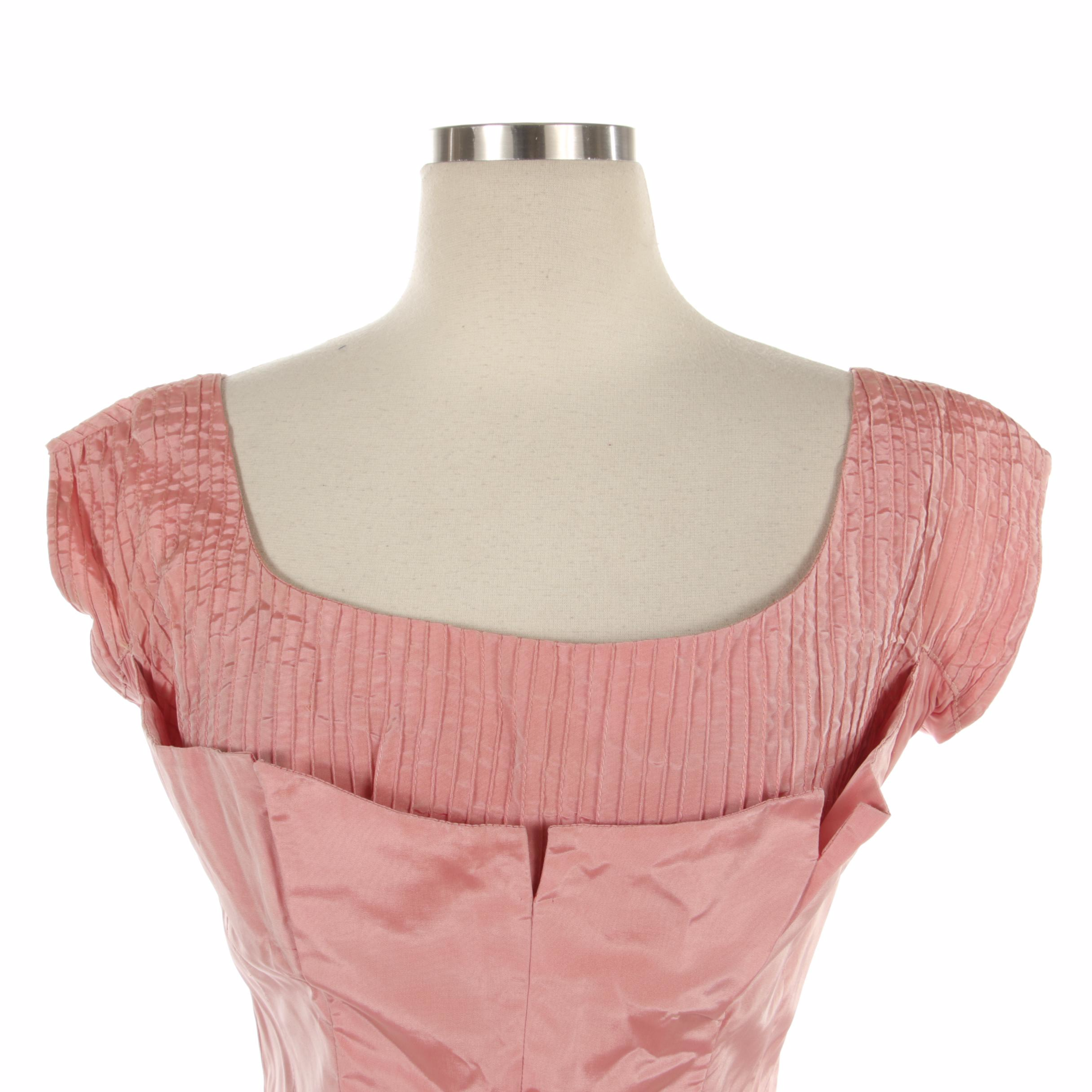 Jane Derby Black Midi Dress and Pink Taffeta Occasion Gown