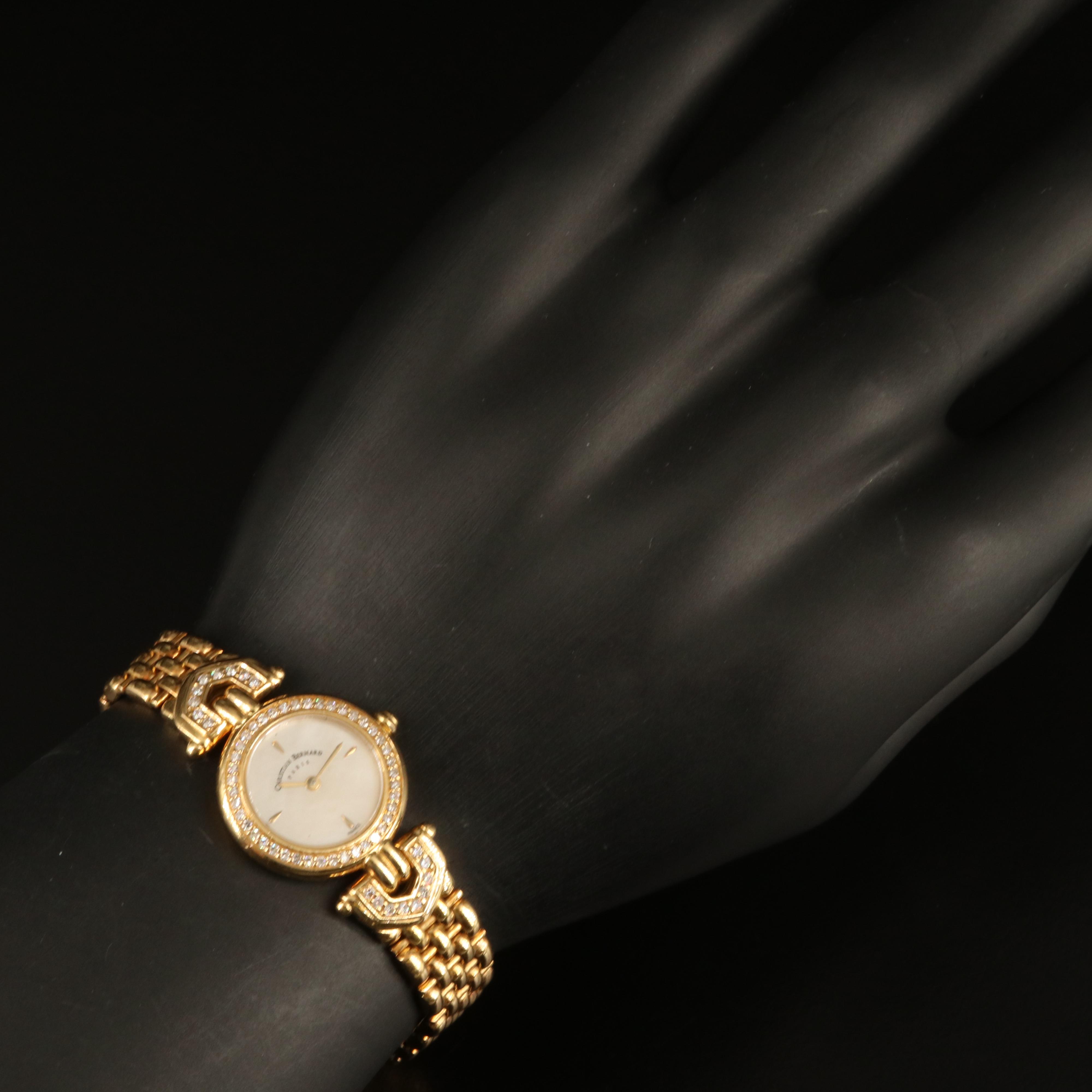 Christian Bernard 18K Diamond Quartz Watch