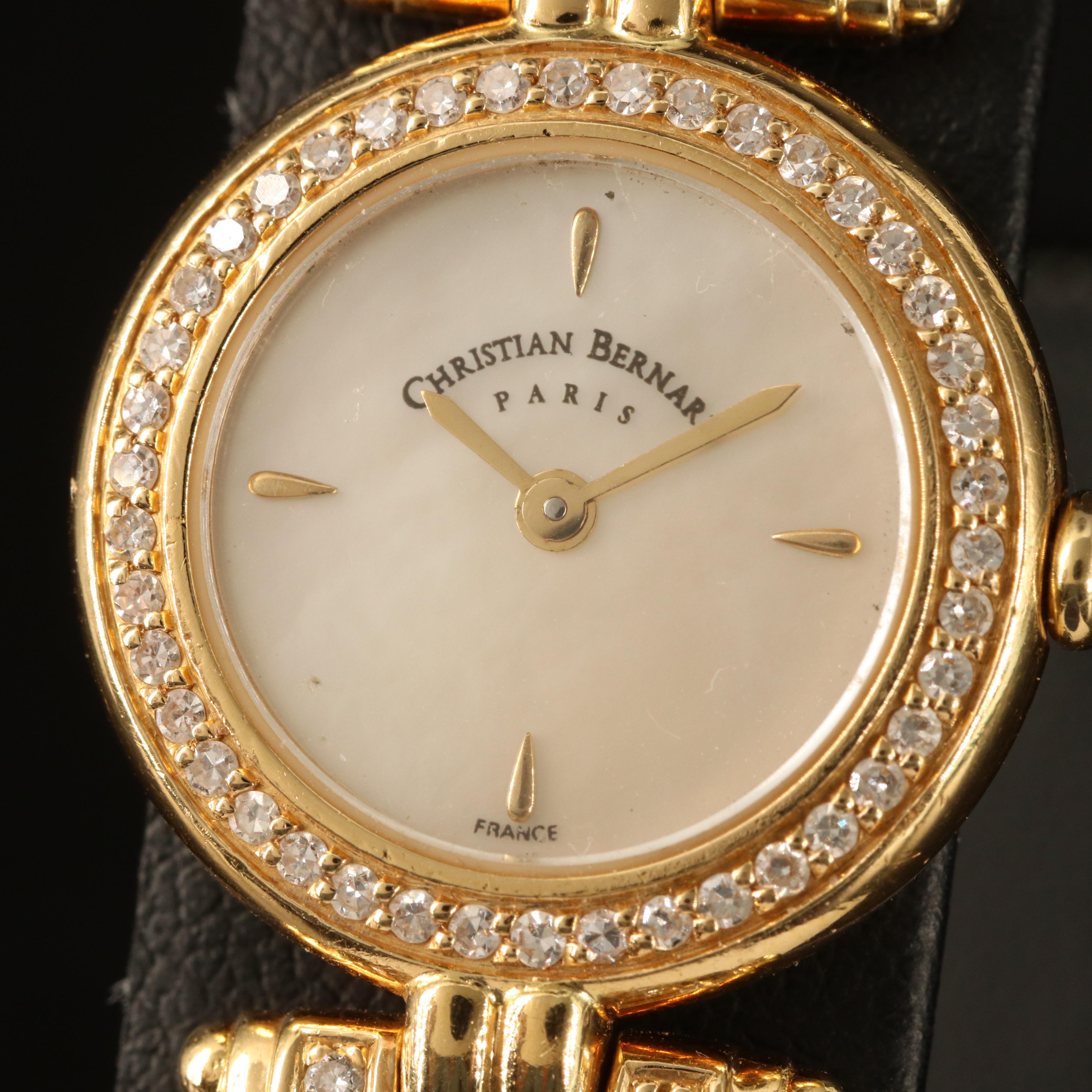 Christian Bernard 18K Diamond Quartz Watch