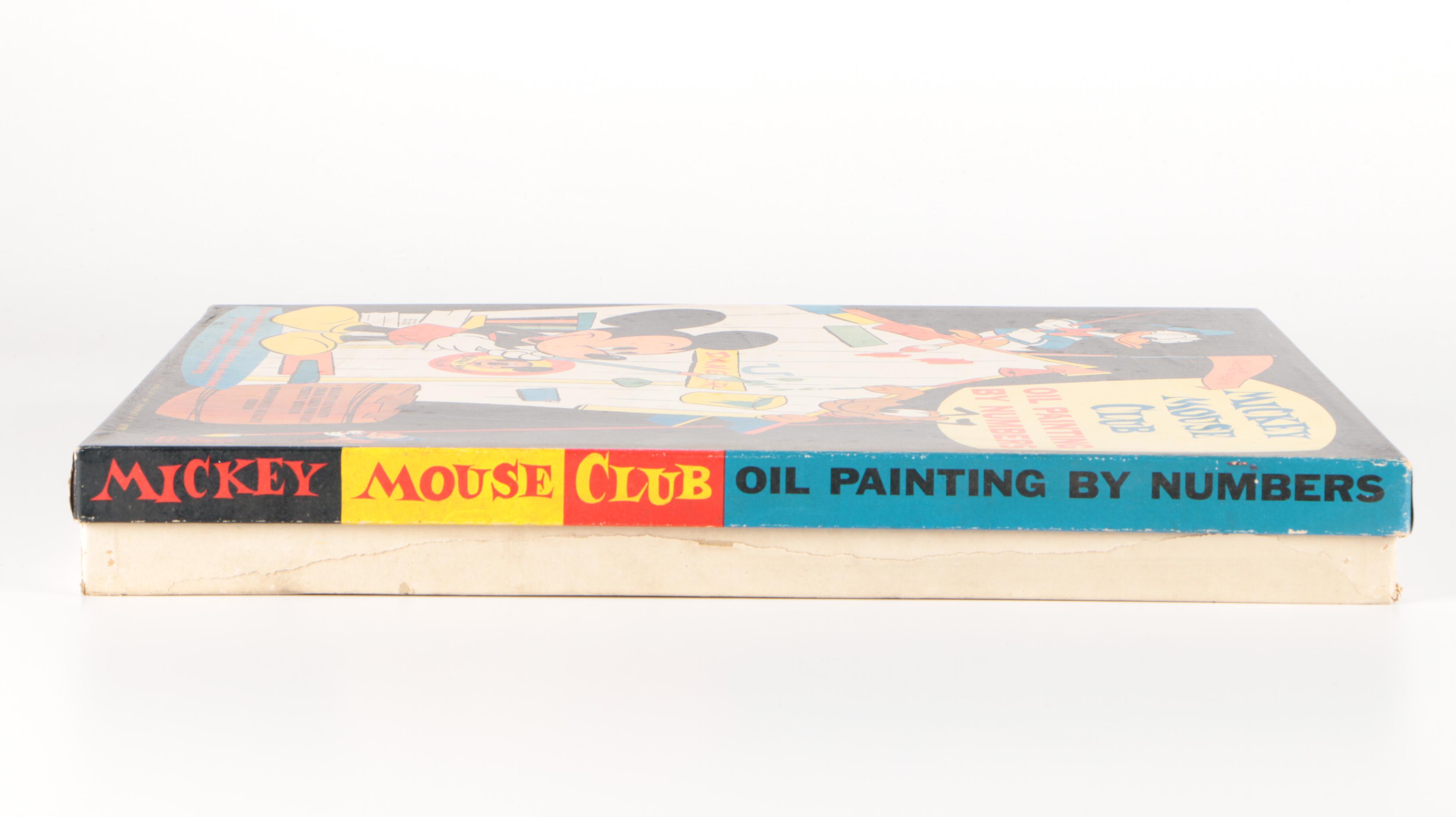 Mickey Mouse Club Oil Painting by Numbers Kit, 1960s