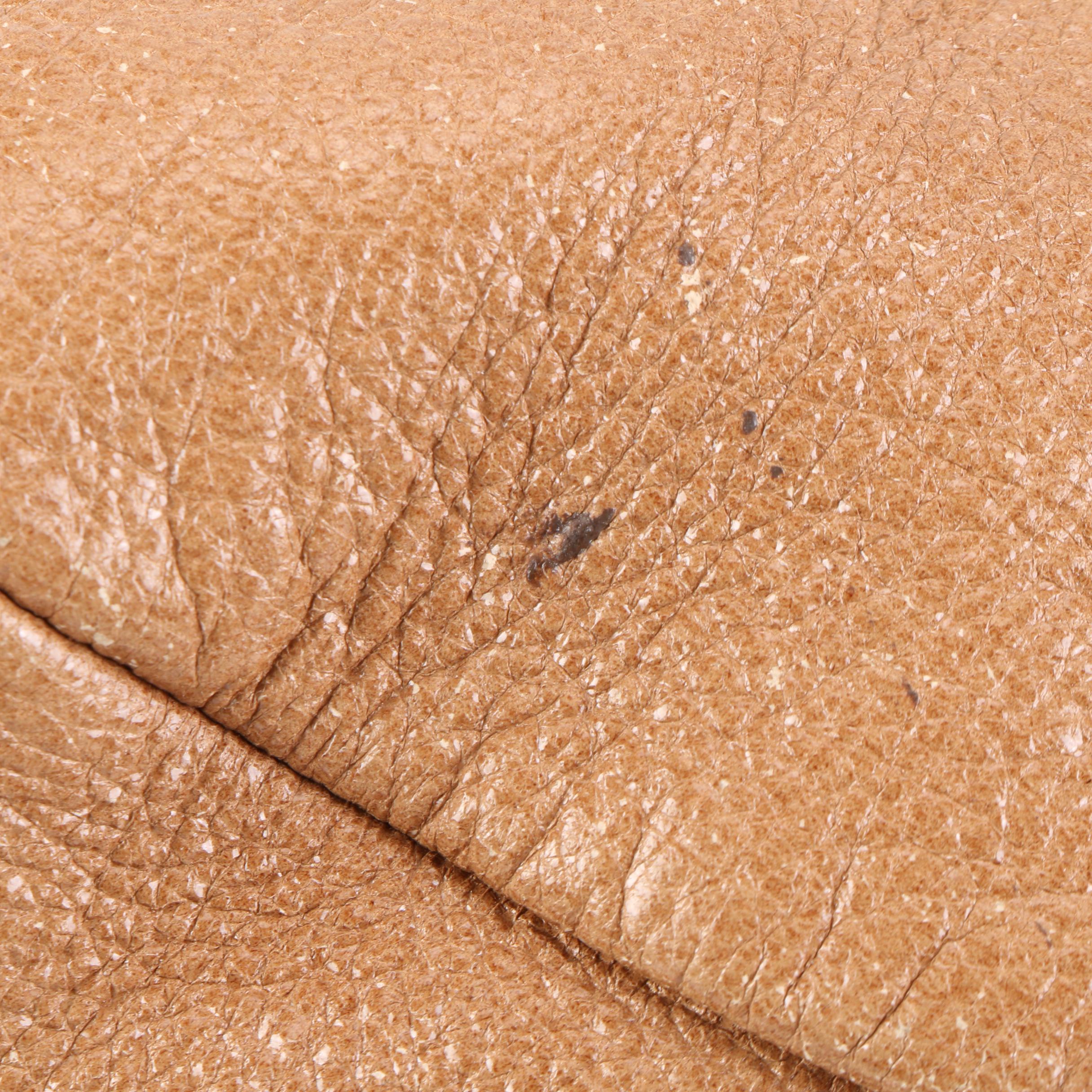 Prada Handbag in Dark Camel Cervo Lux with Detachable Shoulder Strap