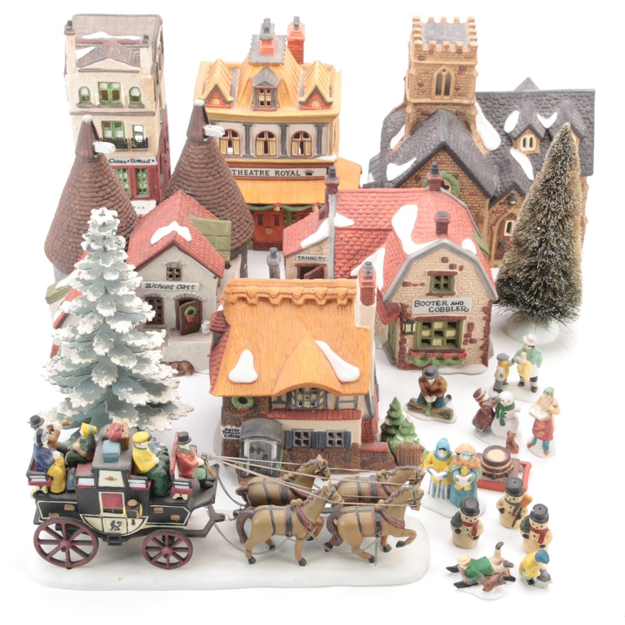 Department 56 "Dickens' Village" Porcelain Buildings and Village Accessories