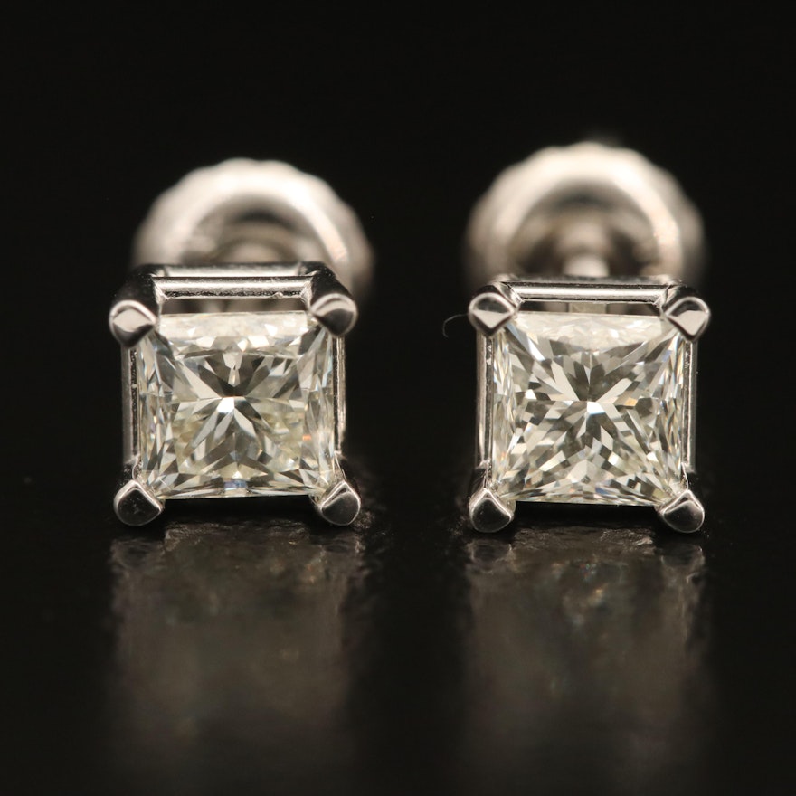 14K 0.99 CTW Diamond Stud Earrings