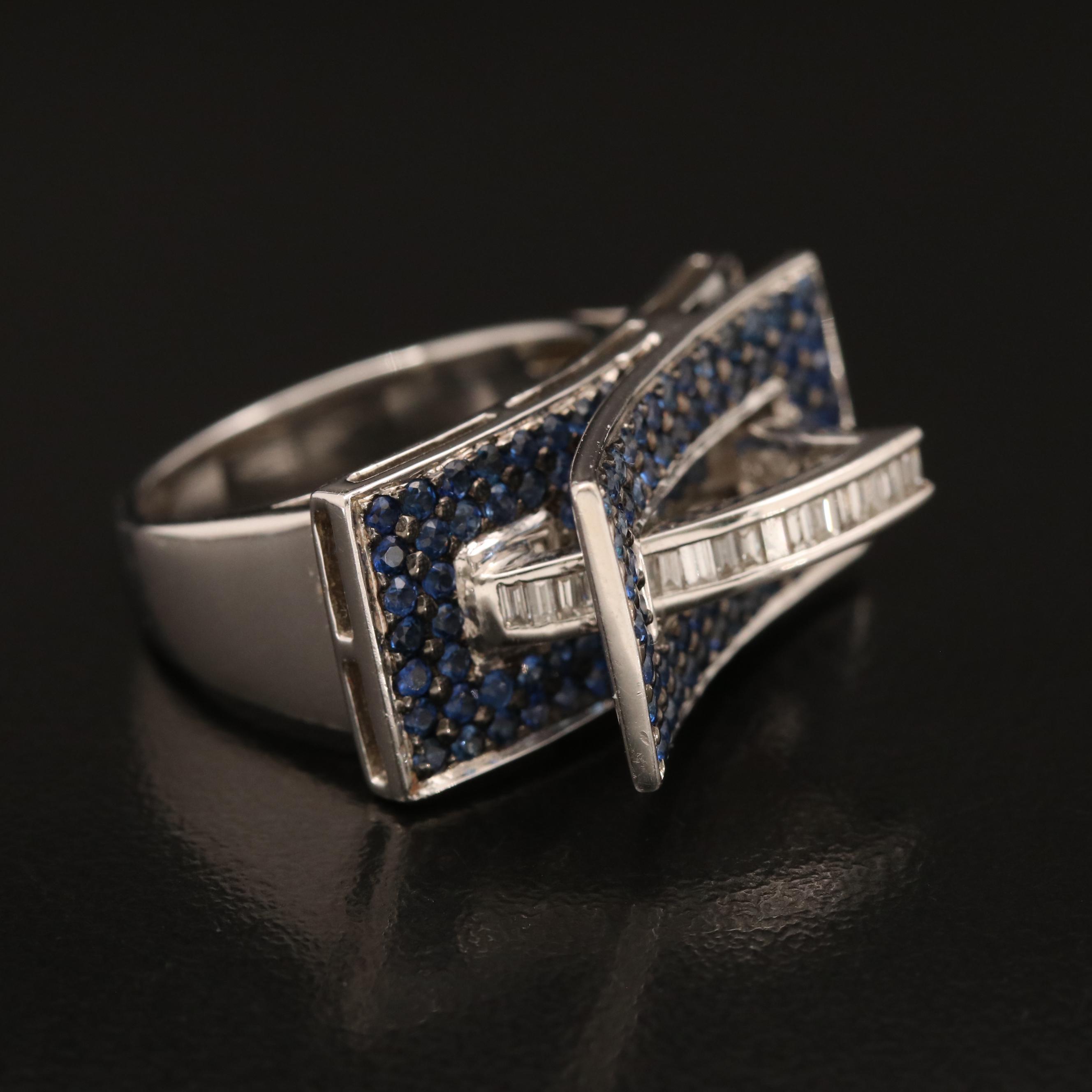 18K 0.33 CTW Diamond Architectural Ring