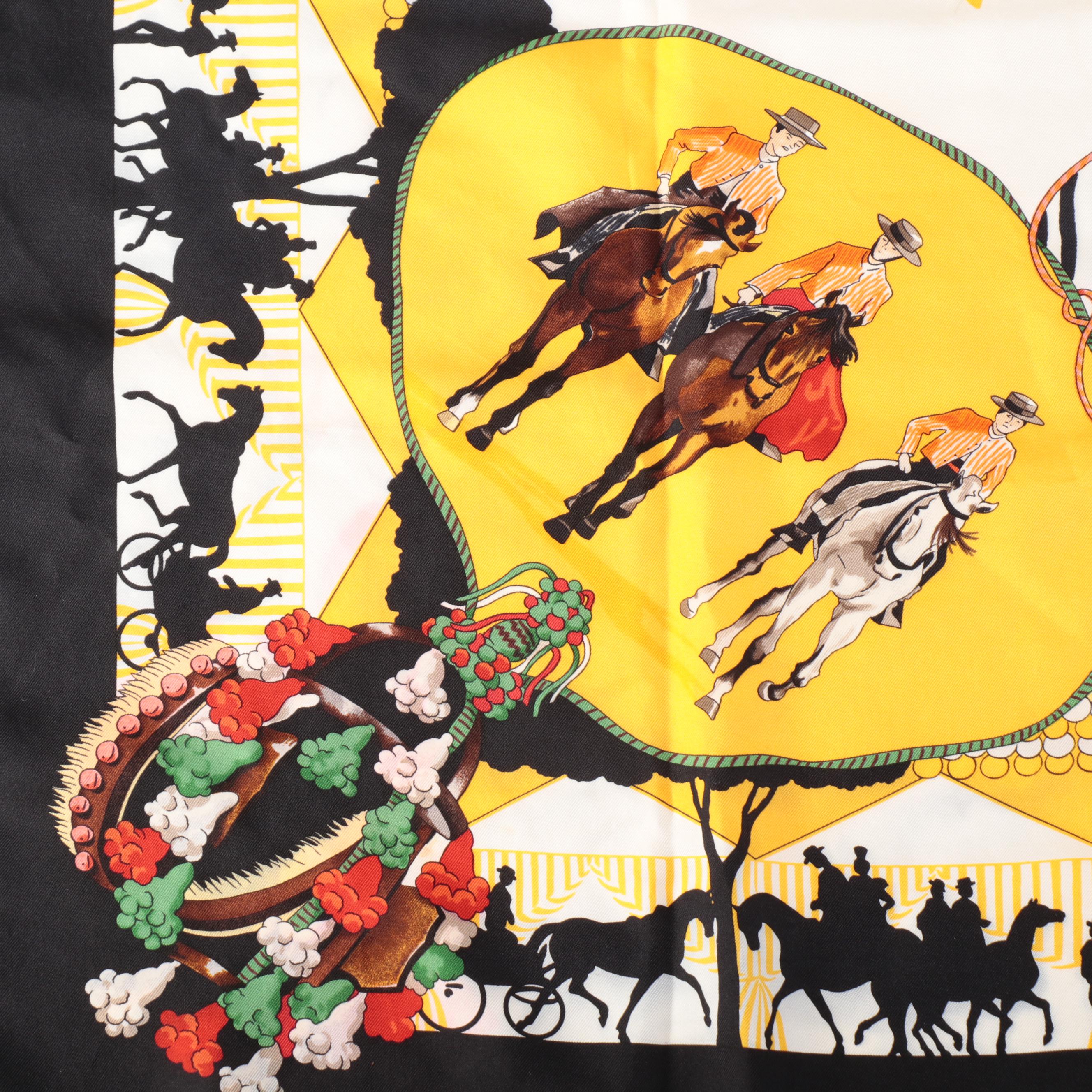 Hermès "Feria de Sevilla" Silk Twill Scarf
