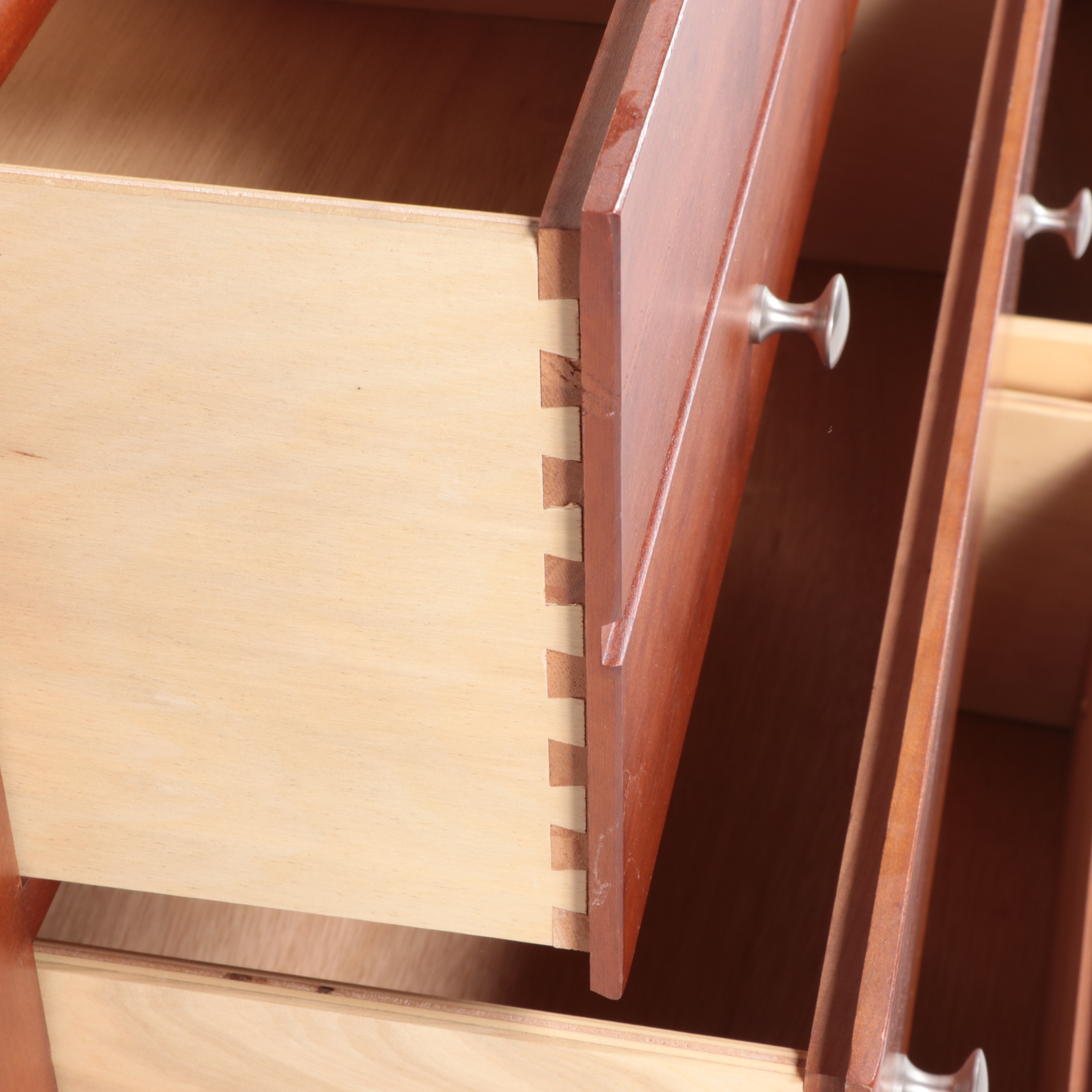 Stanley Cherry Dresser with Wall Mirror