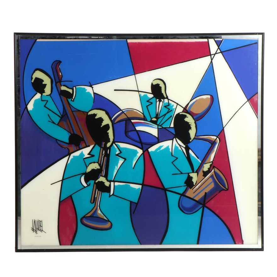 Abstract Serigraph of Musicians, 1992