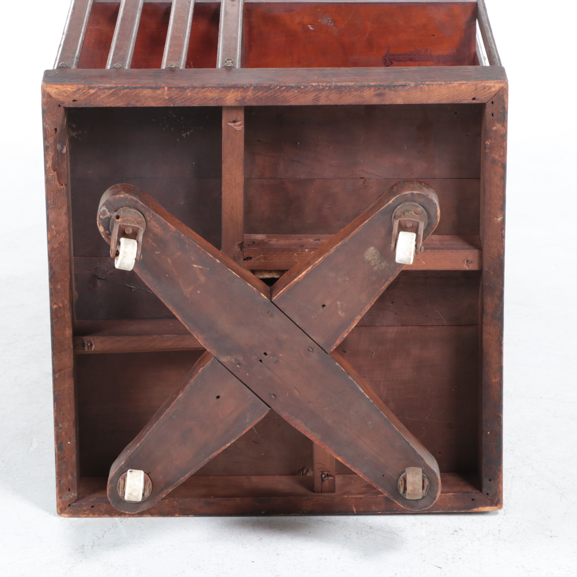 John Danner Cherrywood Four-Tier Revolving Bookcase, Late 19th Century