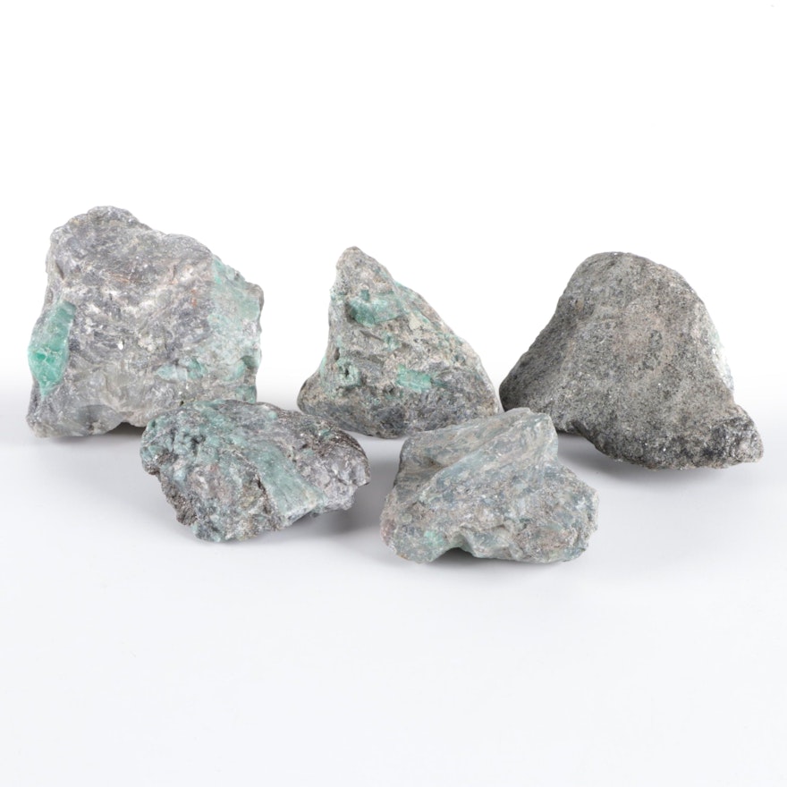 Raw Emerald in Matrix Mineral Specimens