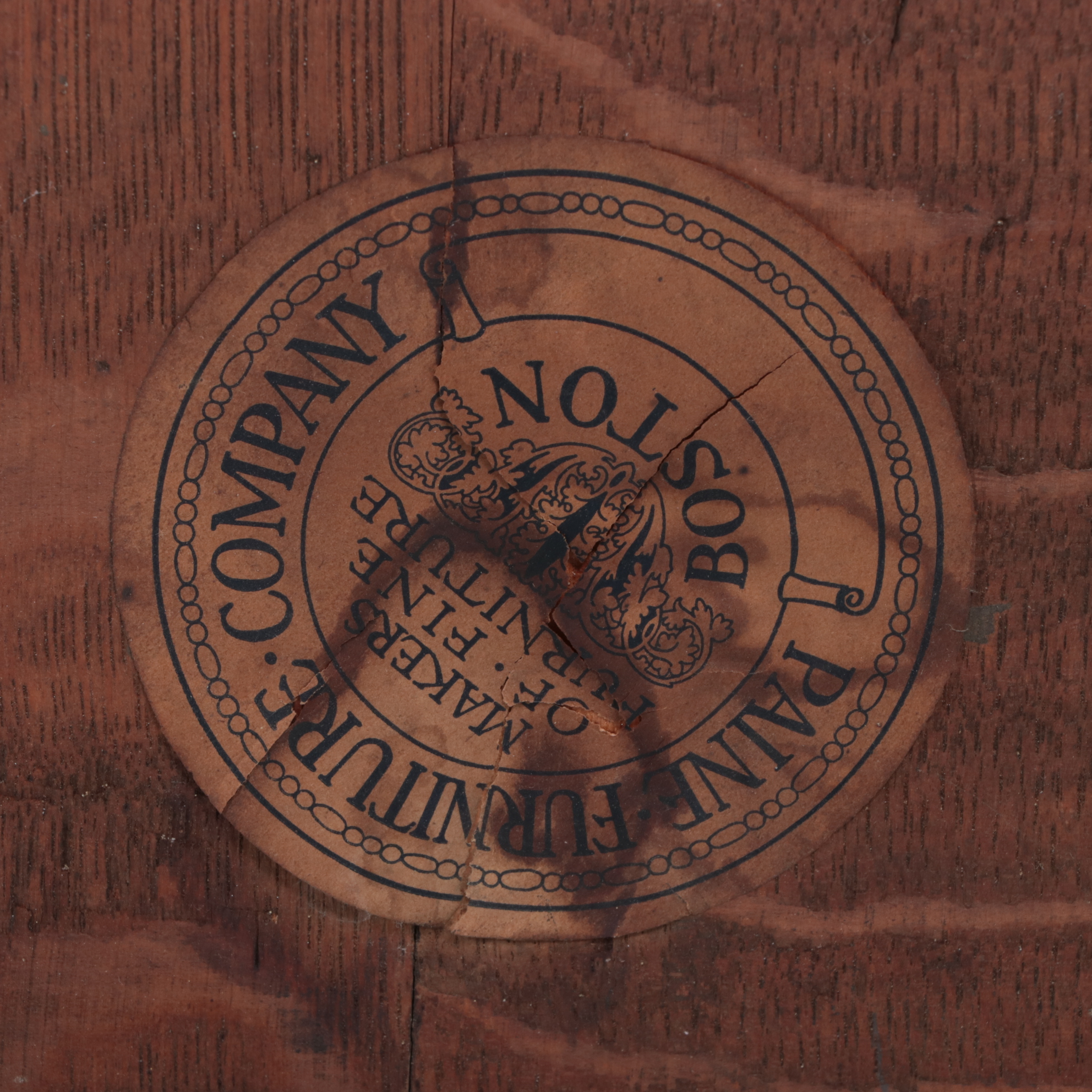 Four Paine Furniture Co. Arts and Crafts Quartersawn Oak Slat-Back Armchairs