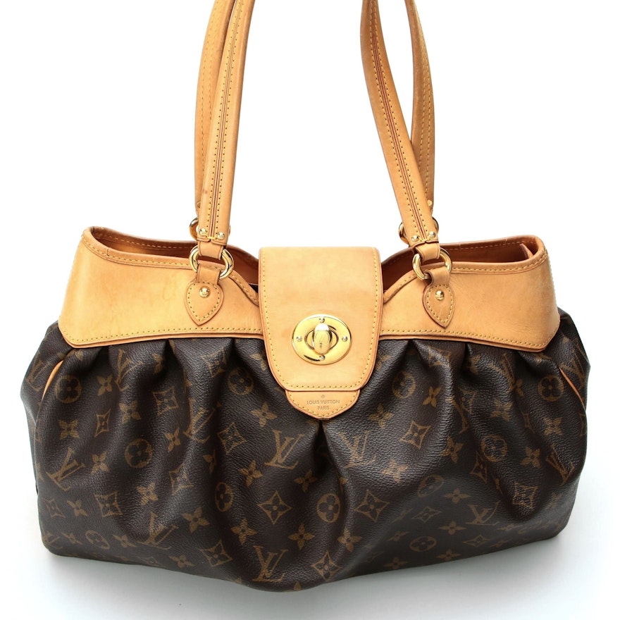 Louis Vuitton Boetie MM in Monogram Coated Canvas and Vachetta Leather