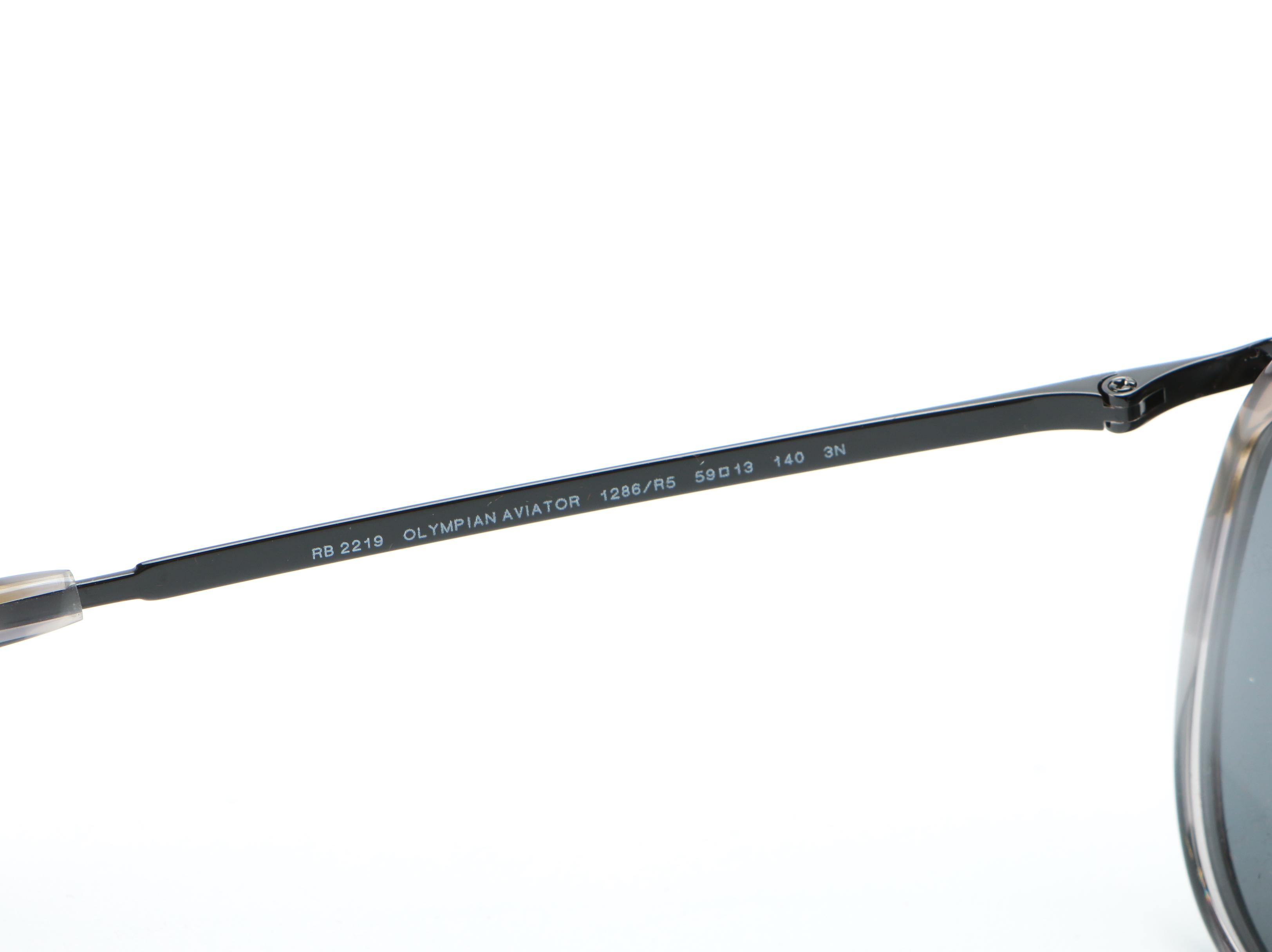 Ray-Ban RB2219 Olympian Aviator Sunglasses with Case and Box