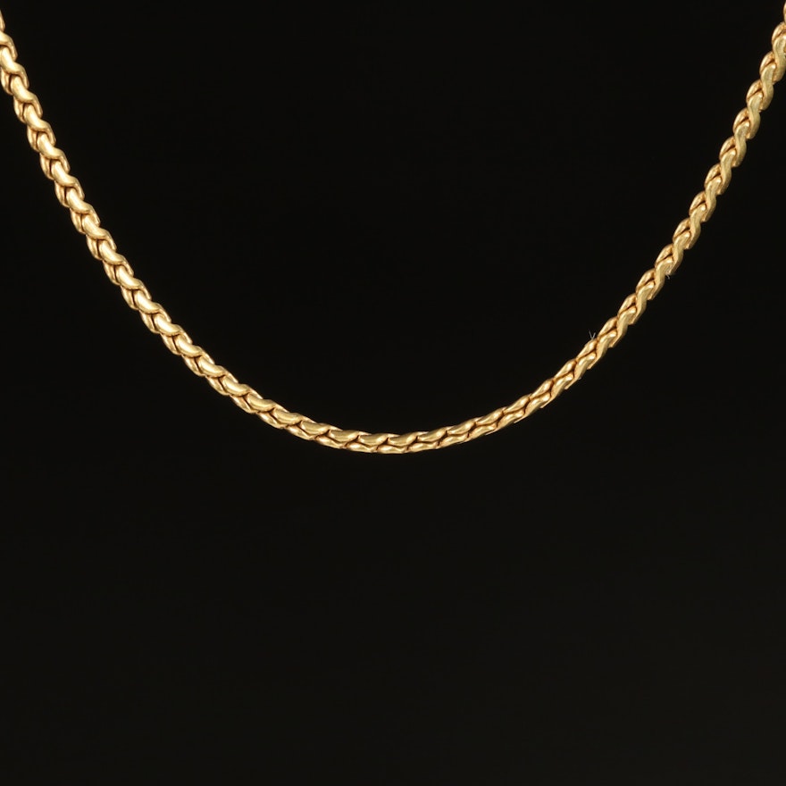 18K Serpentine Chain