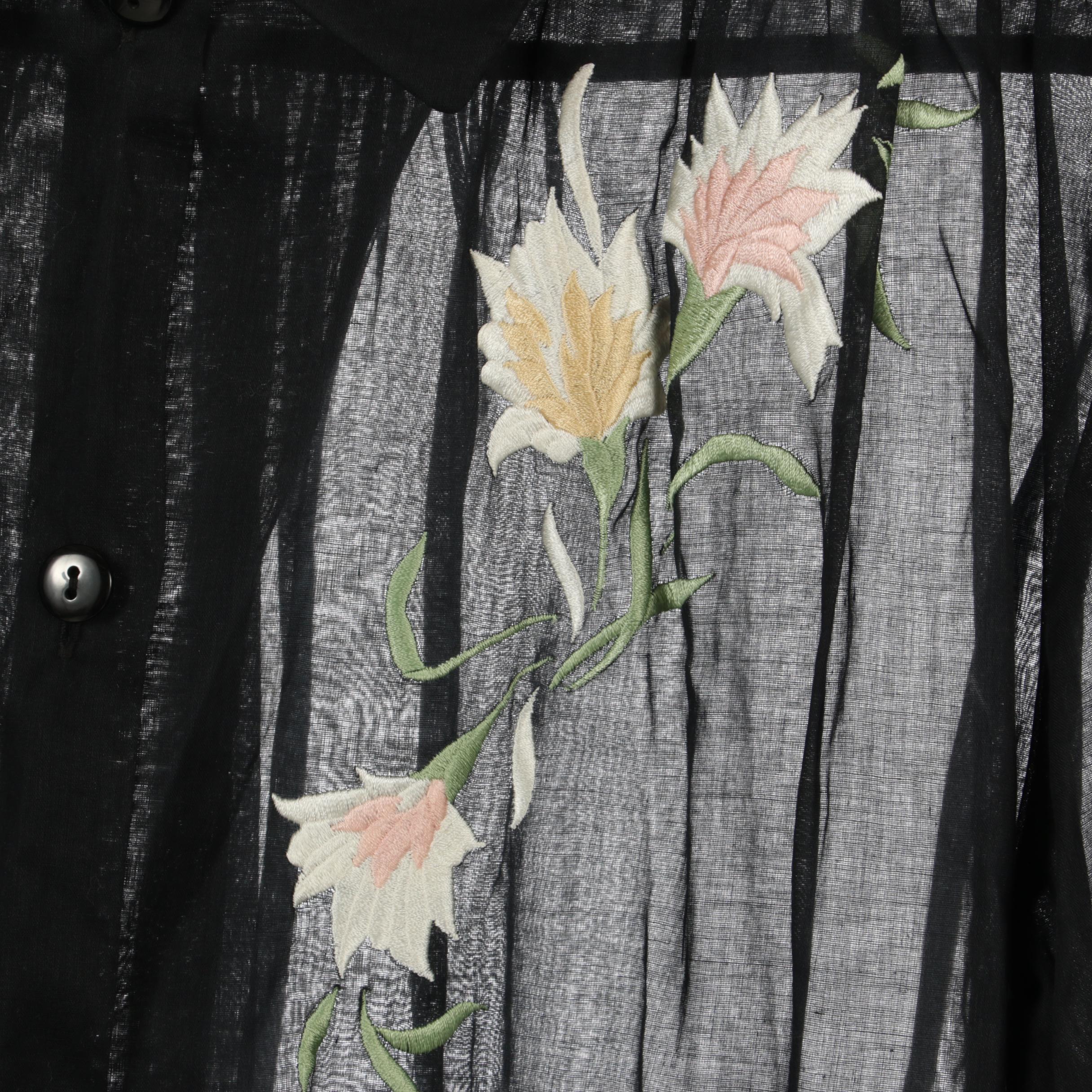 Natori Long Sleeve Sleepwear Including Embroidery