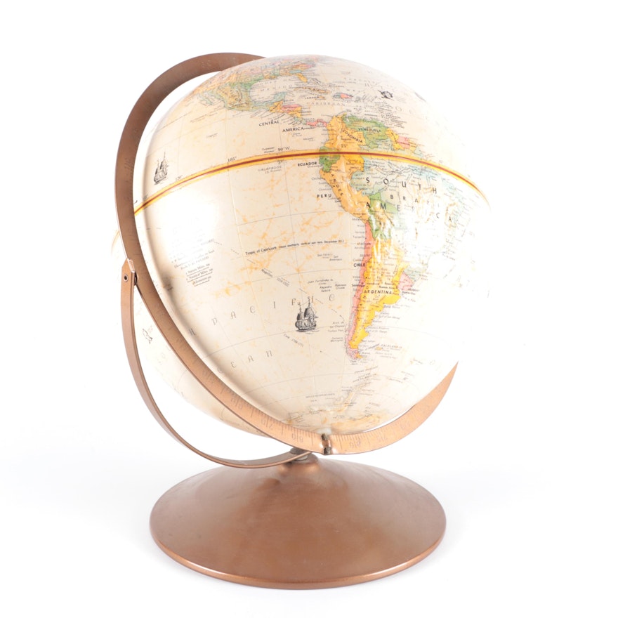 Replogle "Globemaster" Desktop Globe, Late 20th Century