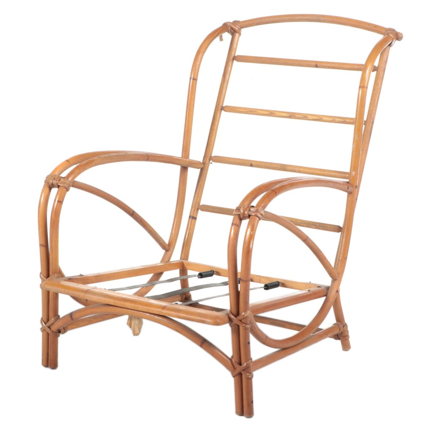 Heywood-Wakefield "Ashcraft" Simulated Bamboo Lounge Chair, Mid-20th Century
