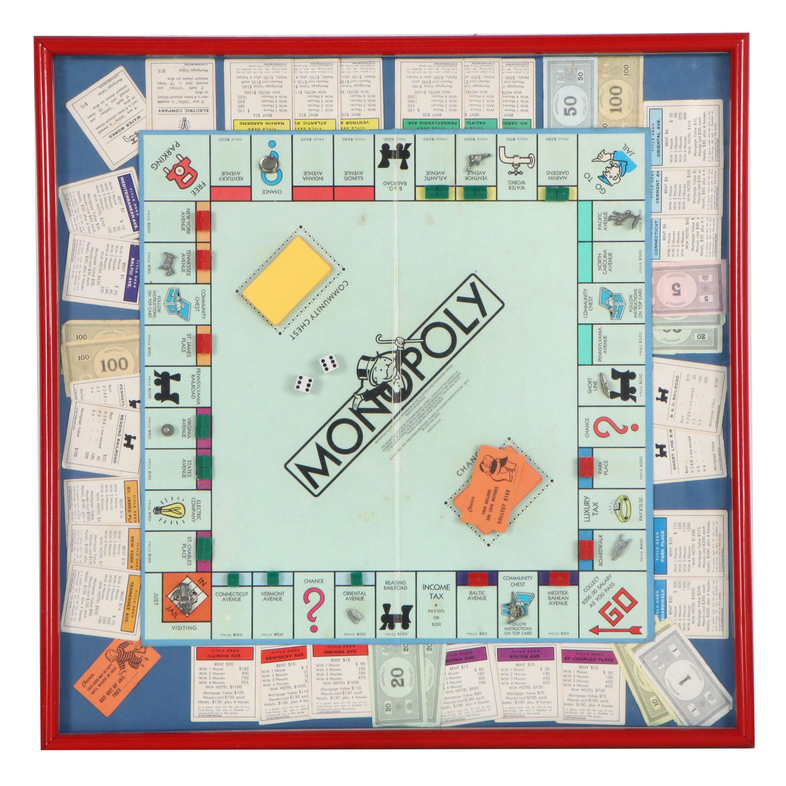 Framed Game of Monopoly, 1980s