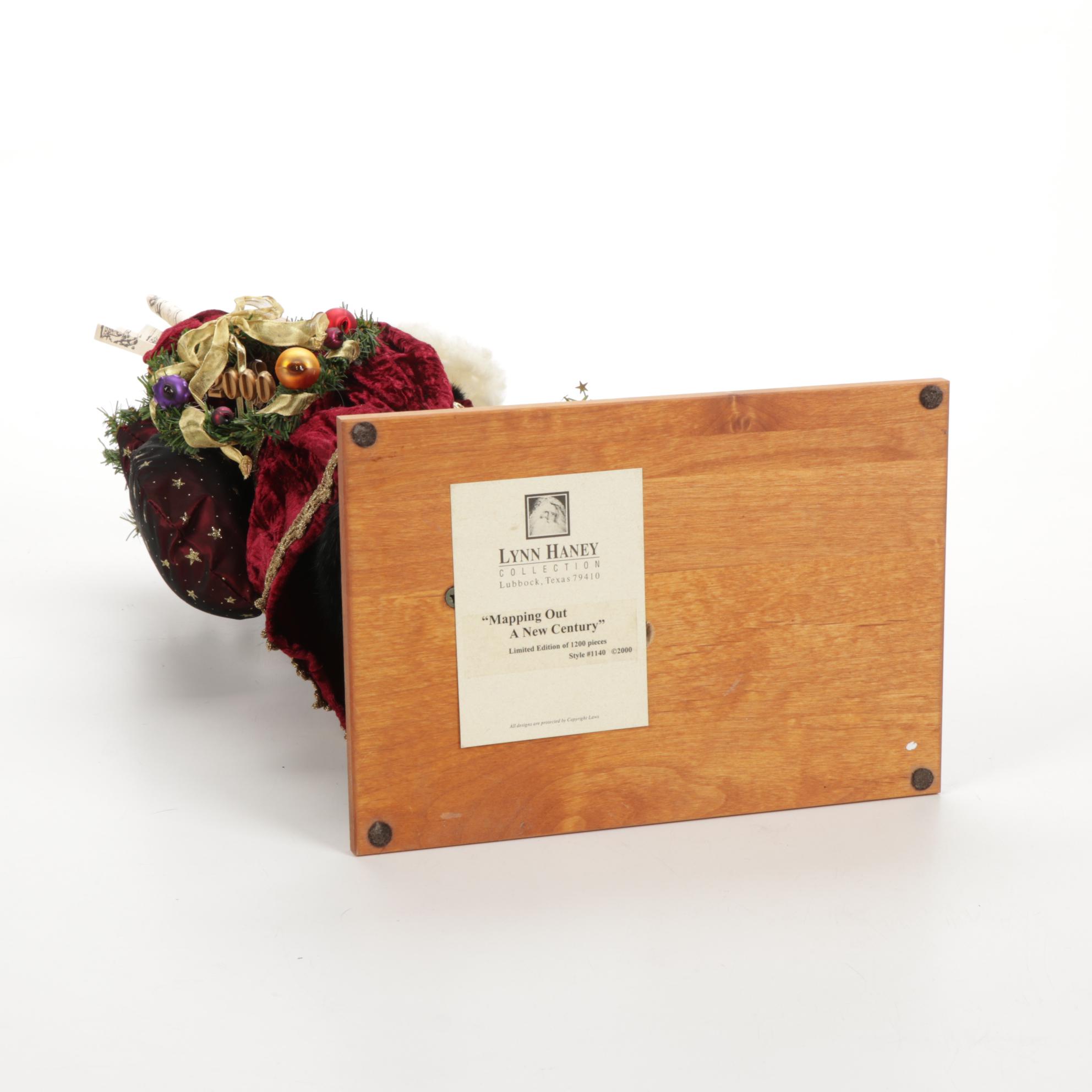 Lynn Haney Collection "Mapping Out A New Century" Santa Claus Figurine