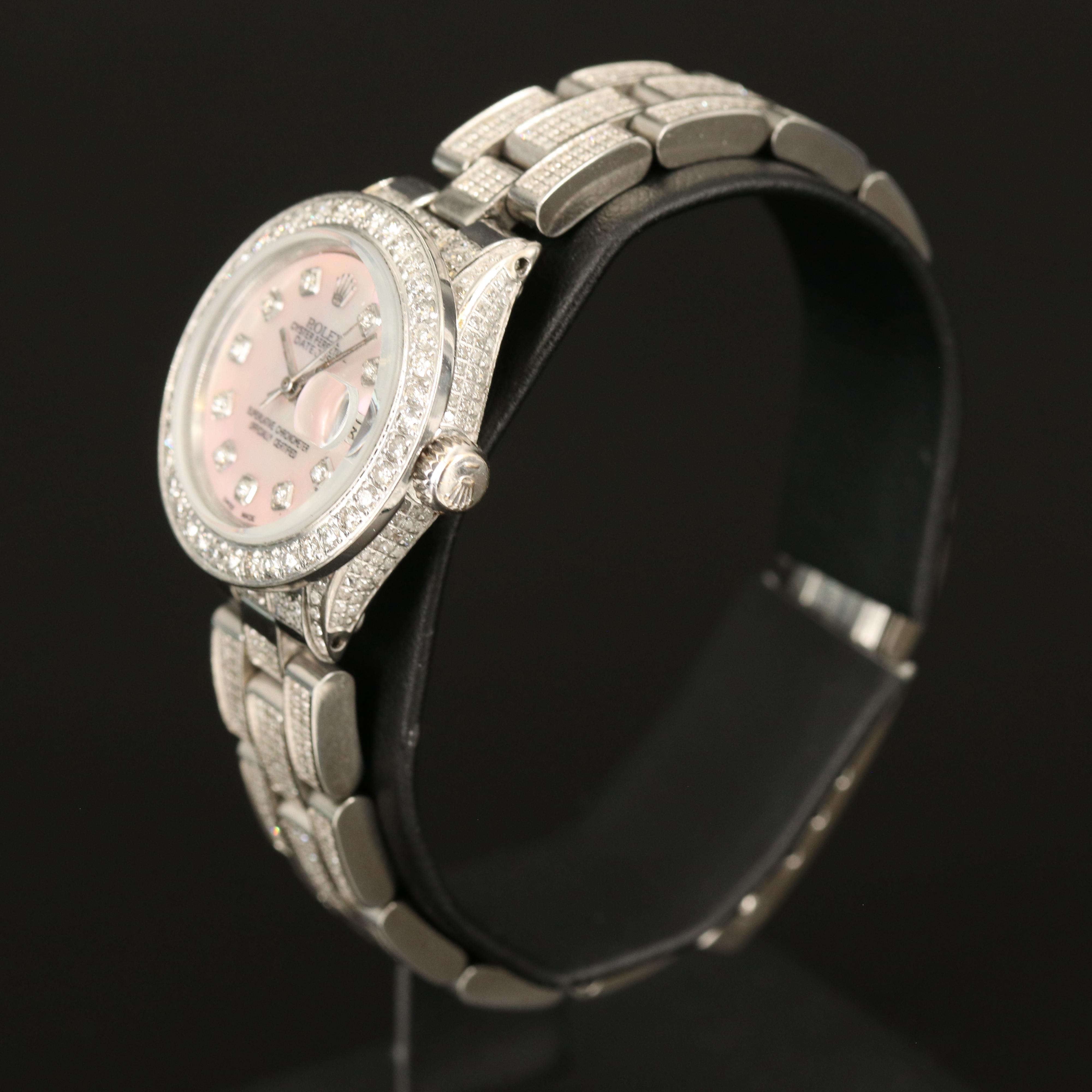 1970 Rolex Datejust 2.70 CTW Diamond Watch