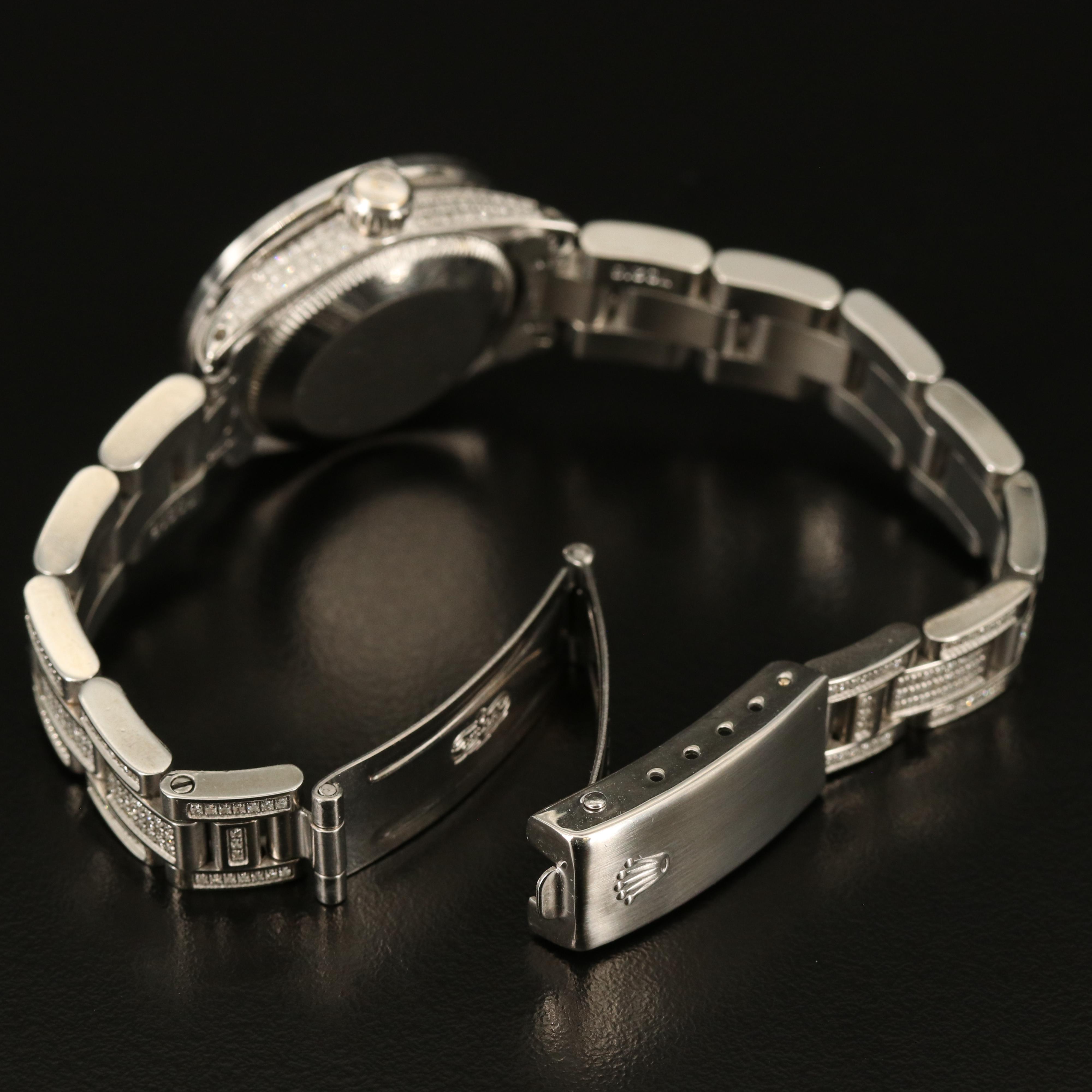 1970 Rolex Datejust 2.70 CTW Diamond Watch