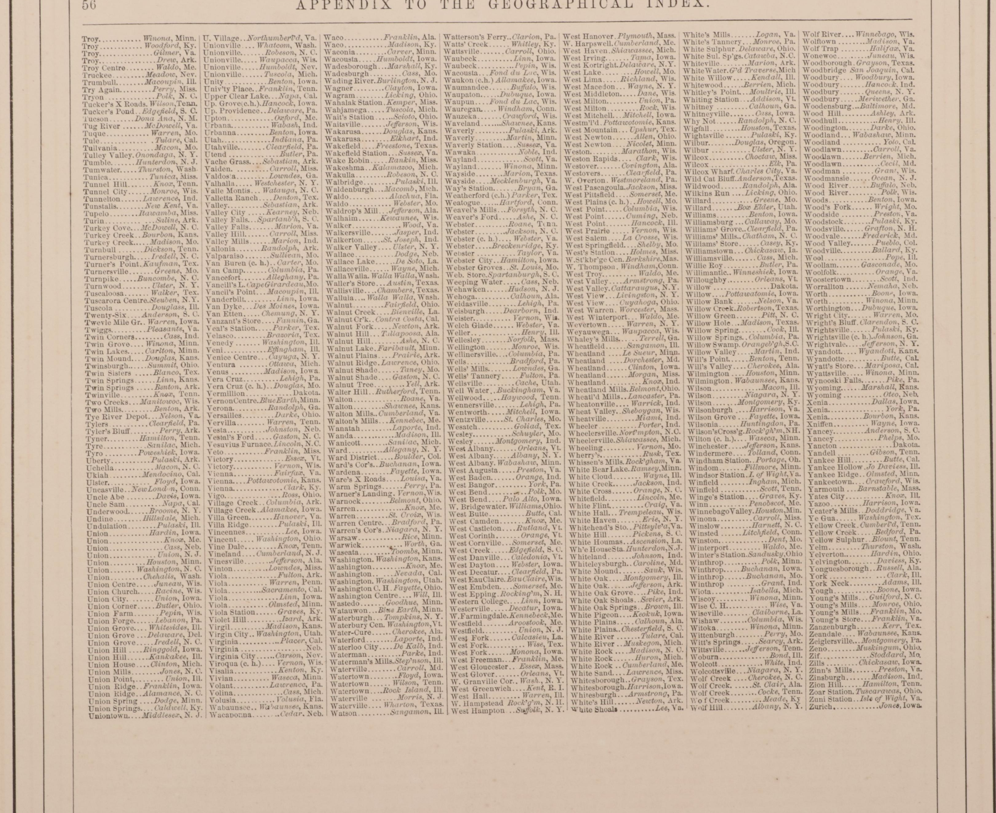 Hand-Colored Engraving Map of Florida After A.J. Johnson