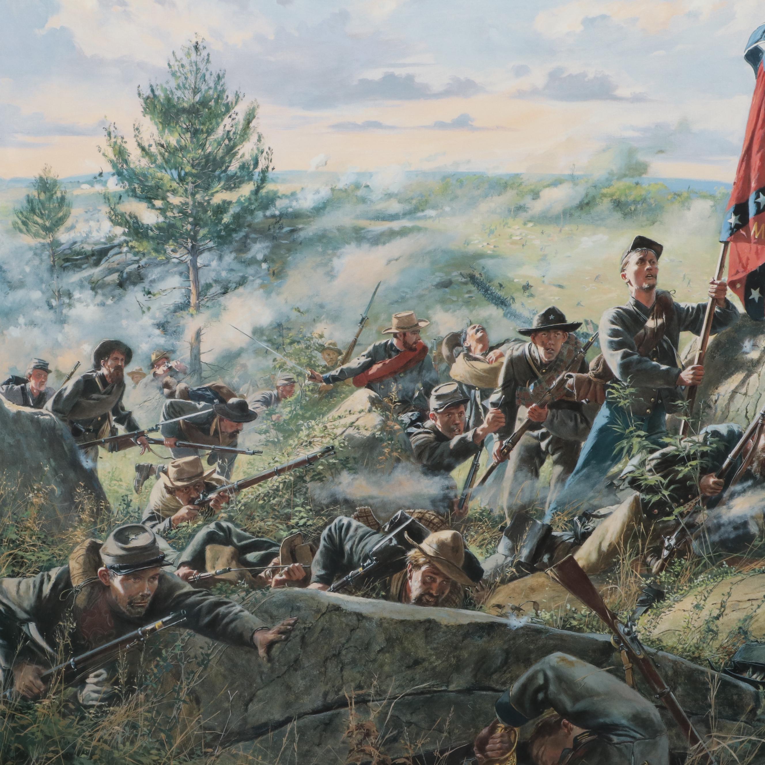 Don Troiani Offset Lithograph "Little Round Top," 1997