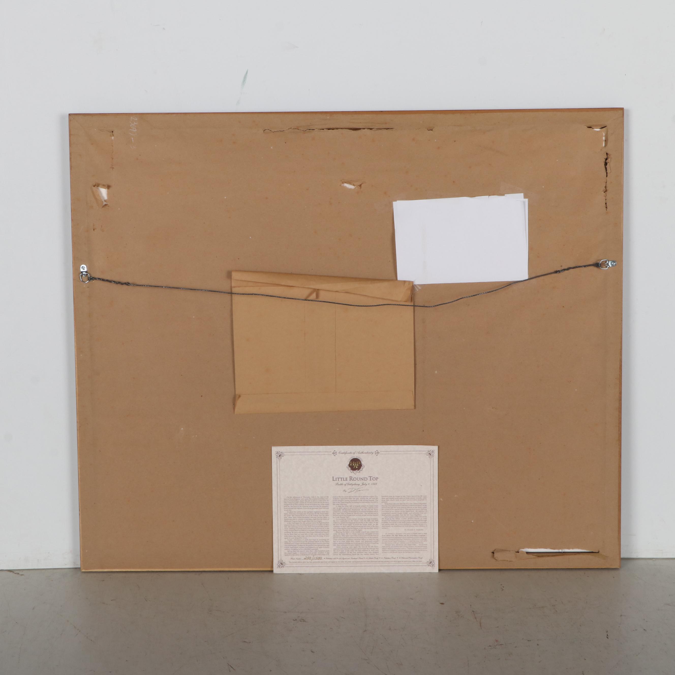 Don Troiani Offset Lithograph "Little Round Top," 1997