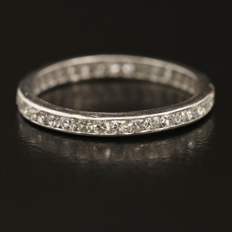 Platinum 0.81 CTW Diamond Eternity Band