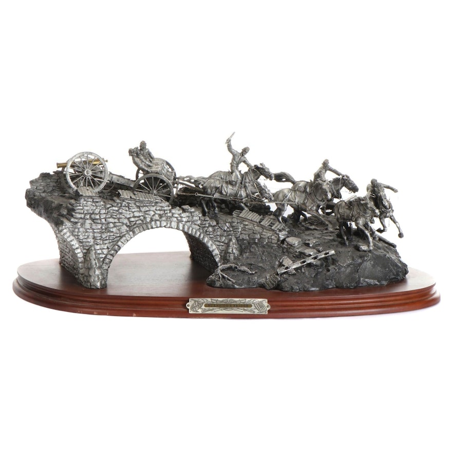 Francis J. Barnum for Chilmark Pewter Sculpture "Burnside's Bridge," 1989