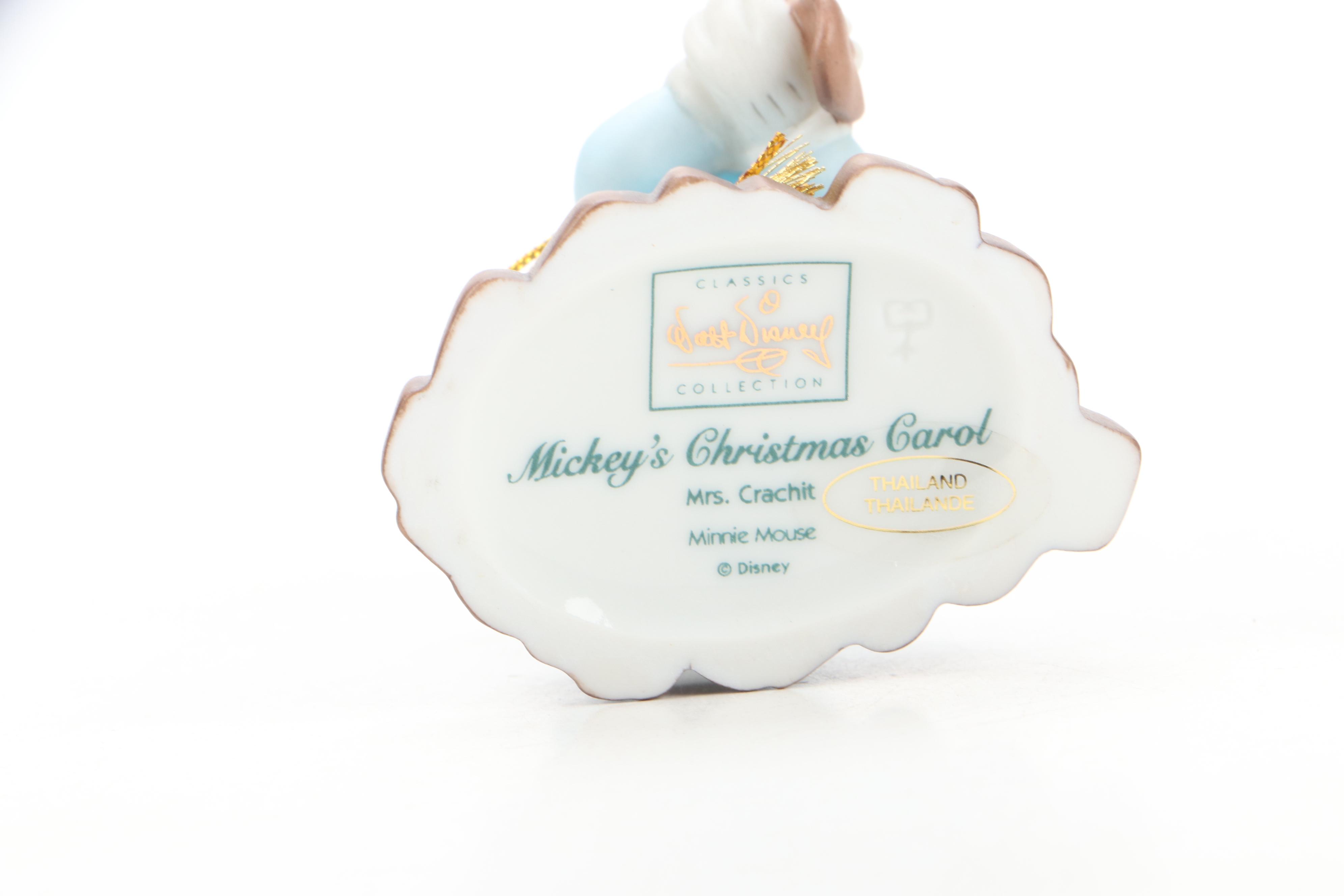 Walt Disney Classics "Mickey's Christmas Carol" and Other Character Ornaments