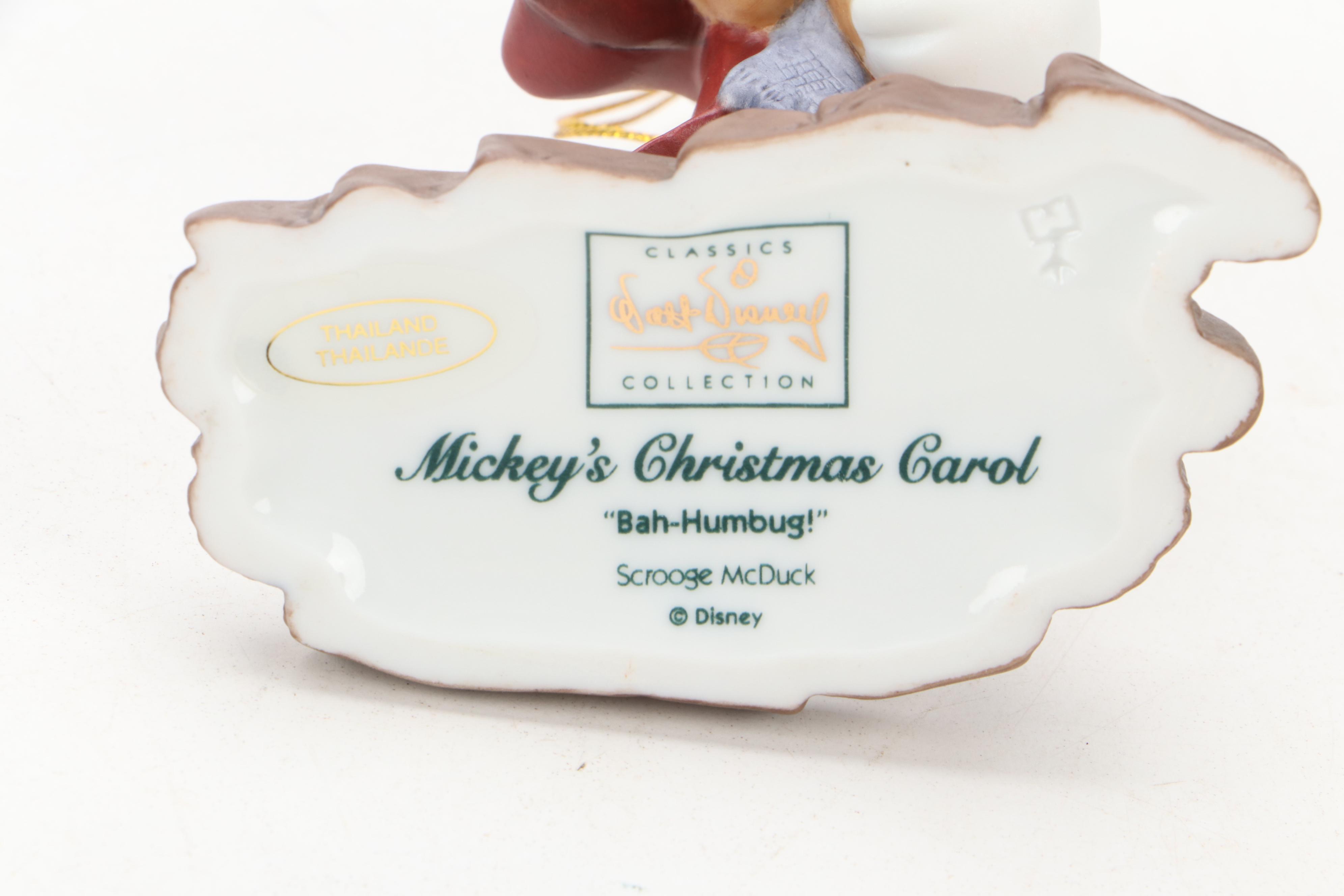 Walt Disney Classics "Mickey's Christmas Carol" and Other Character Ornaments