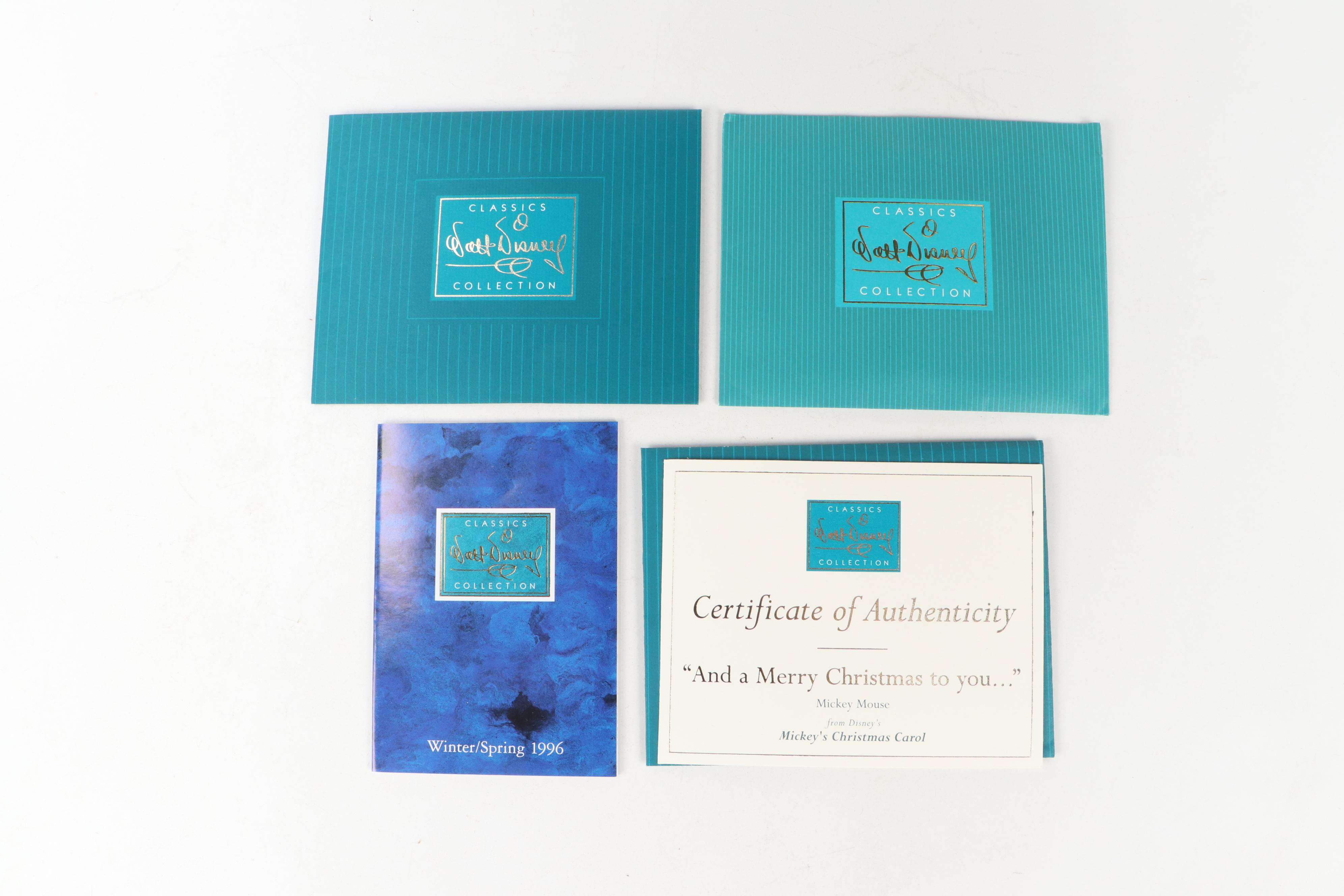 Walt Disney Classics "Mickey's Christmas Carol" and Other Character Ornaments