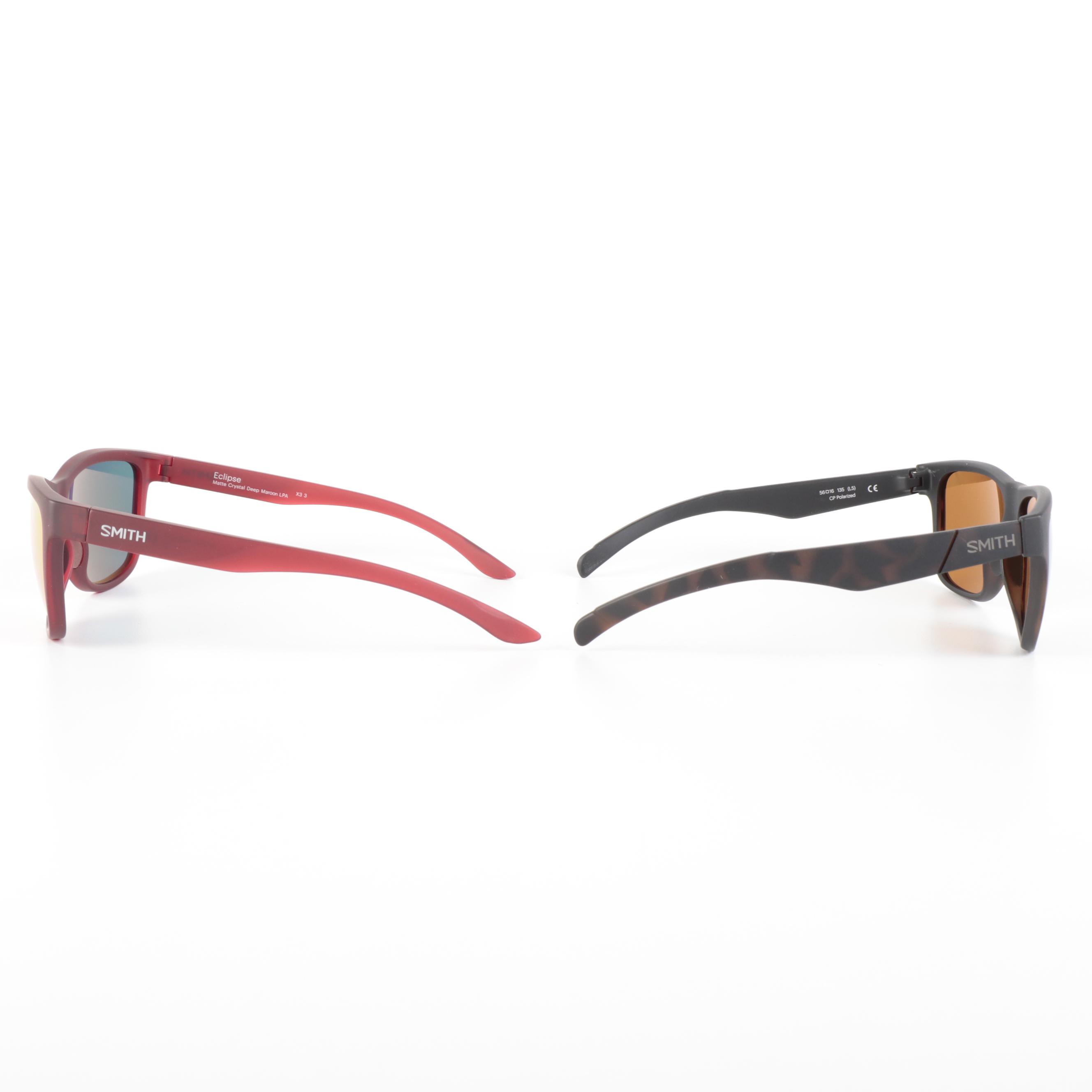 Smith Lowdown Polarized and Eclipse ChromaPop Sunglasses with Cases