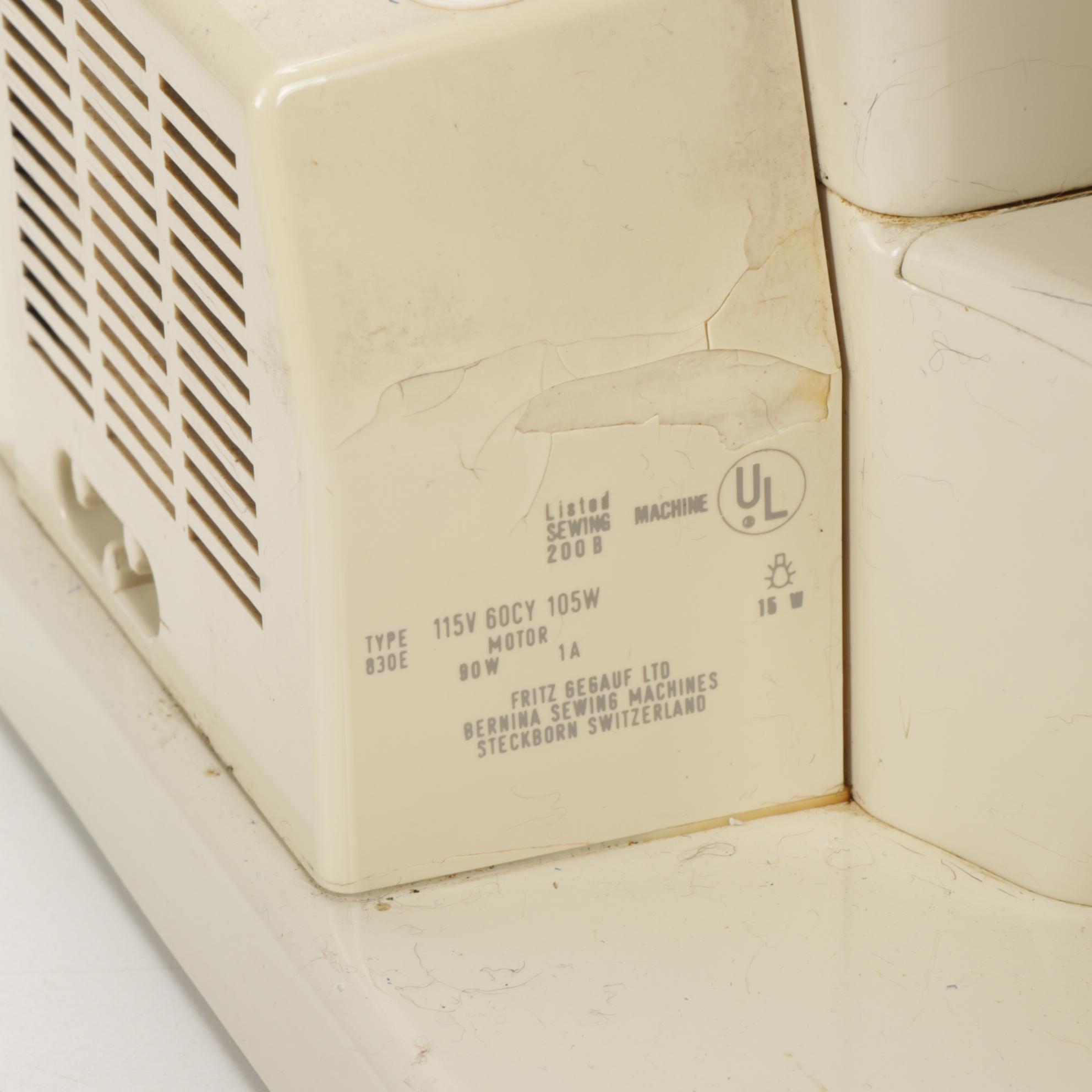 Bernina 830 Record Electronic Sewing Machine, 1977