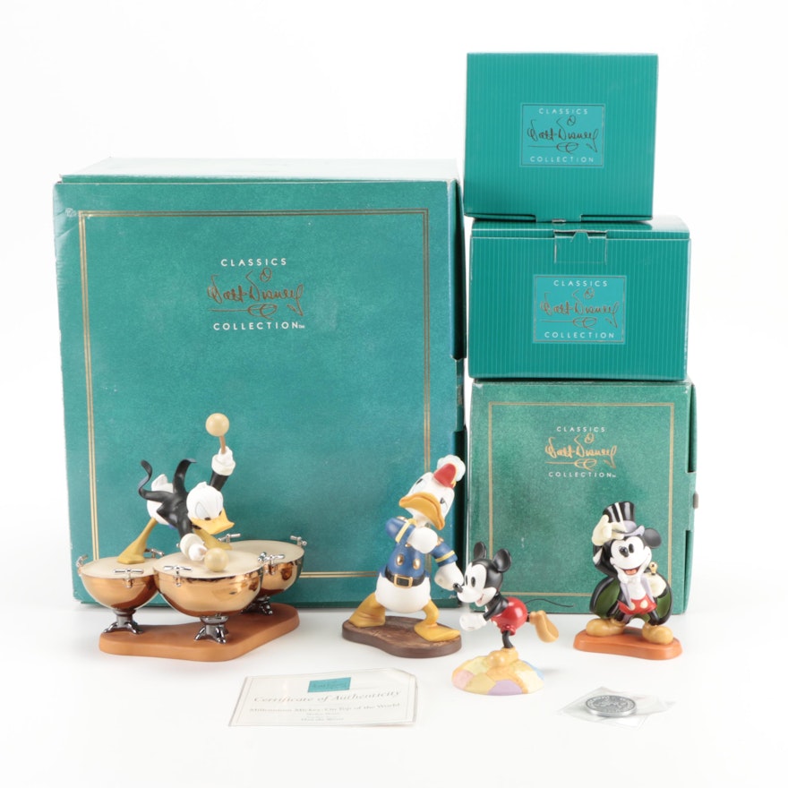 Walt Disney Classics "Donald's Drum Beat" and Other Character Figurines