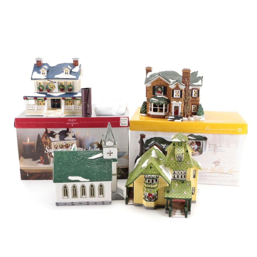 Department 56 Snow Village Series and Other Department 56 Porcelain Houses