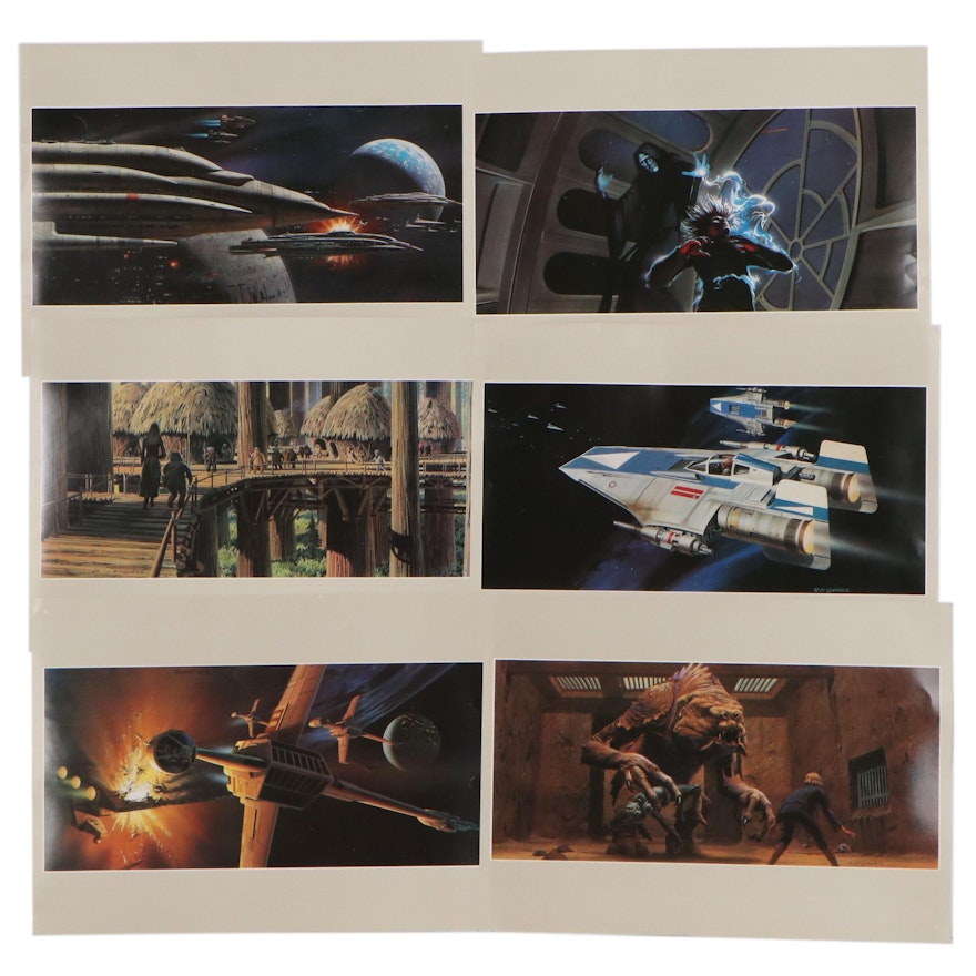 "Star Wars" Themed Offset Lithographs After Ralph Angus McQuarrie