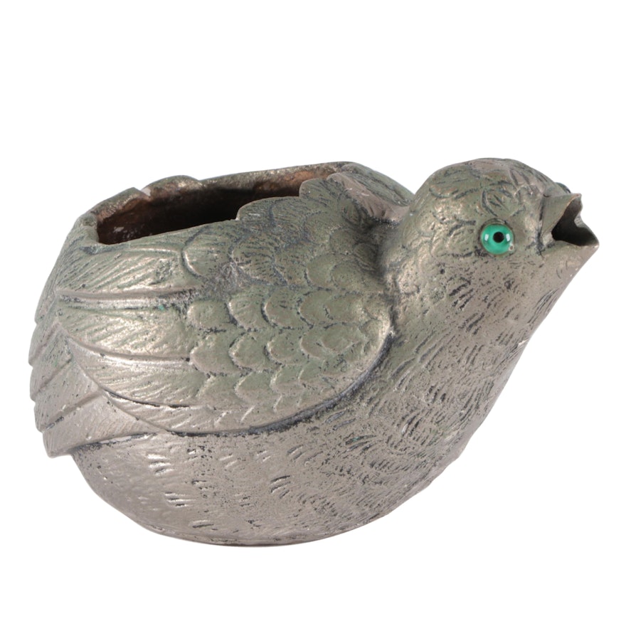 Gucci Silver Toned Brass Bird Form Bowl