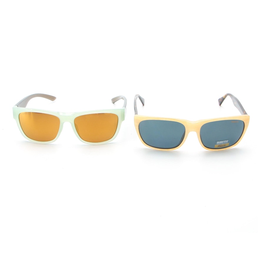 Smith Tioga and Ember ChromaPop Polarized Rectangular Sunglasses with Cases