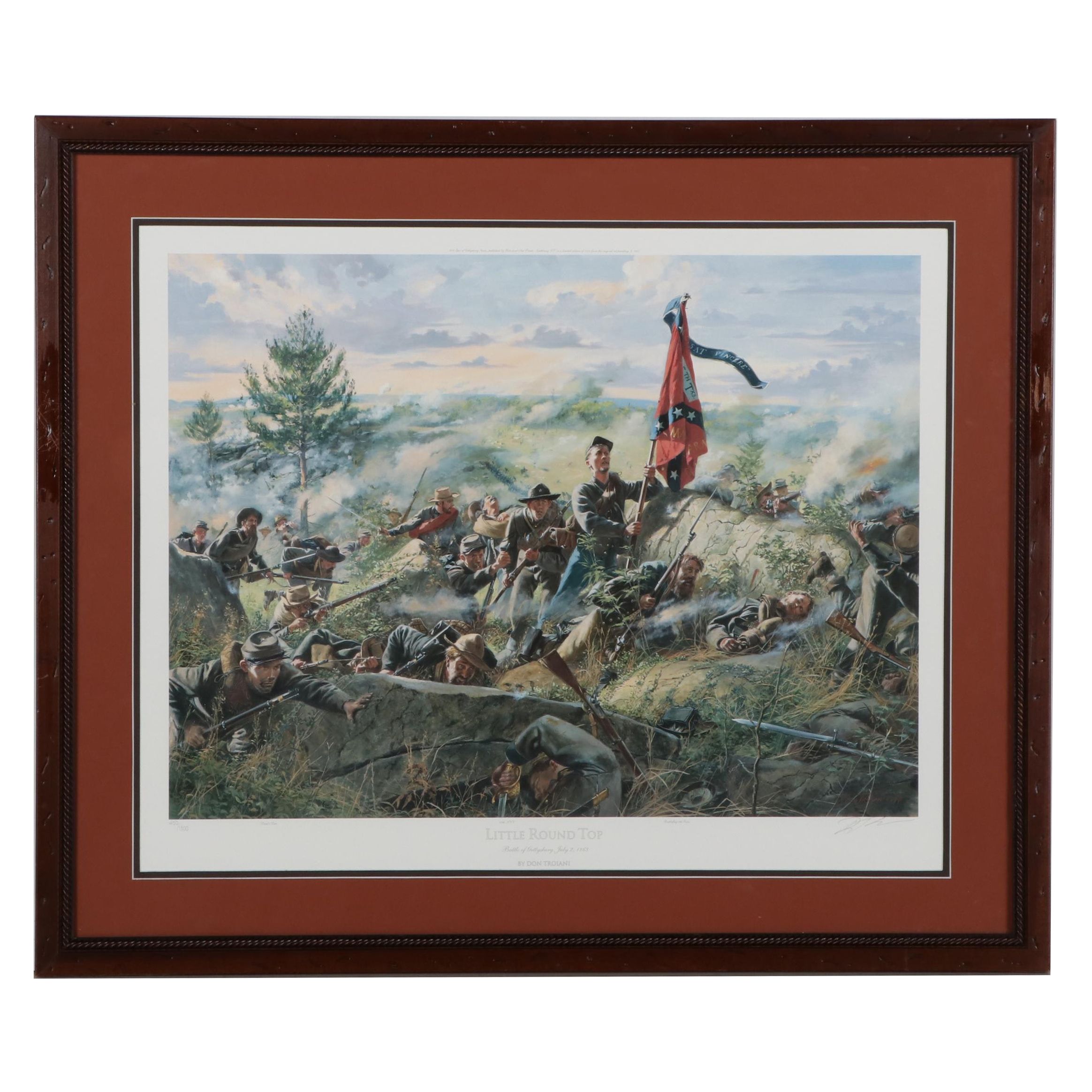 Don Troiani Offset Lithograph "Little Round Top," 1997
