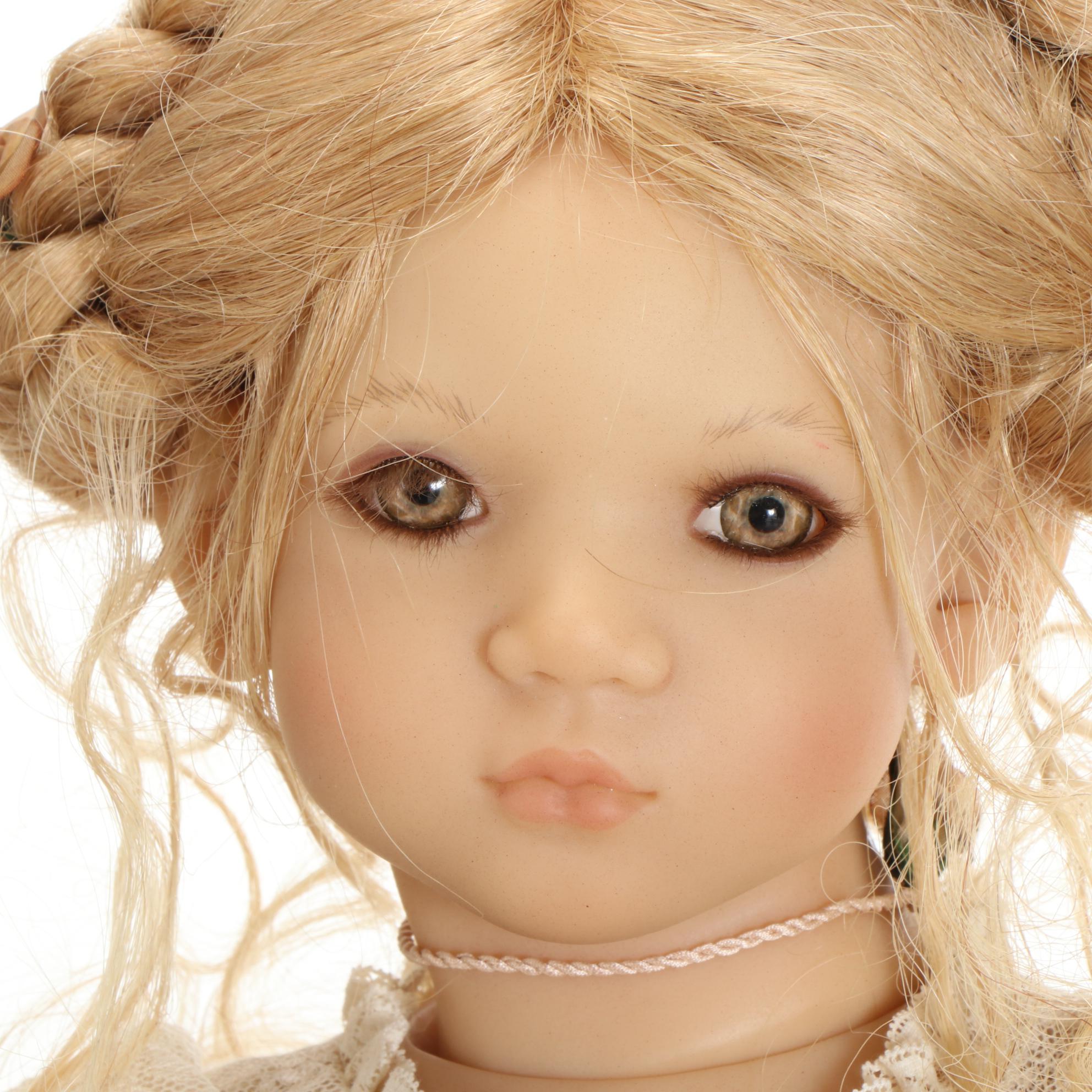 Puppen Kinder Dolls "Freeke with Her Doll Bibi"