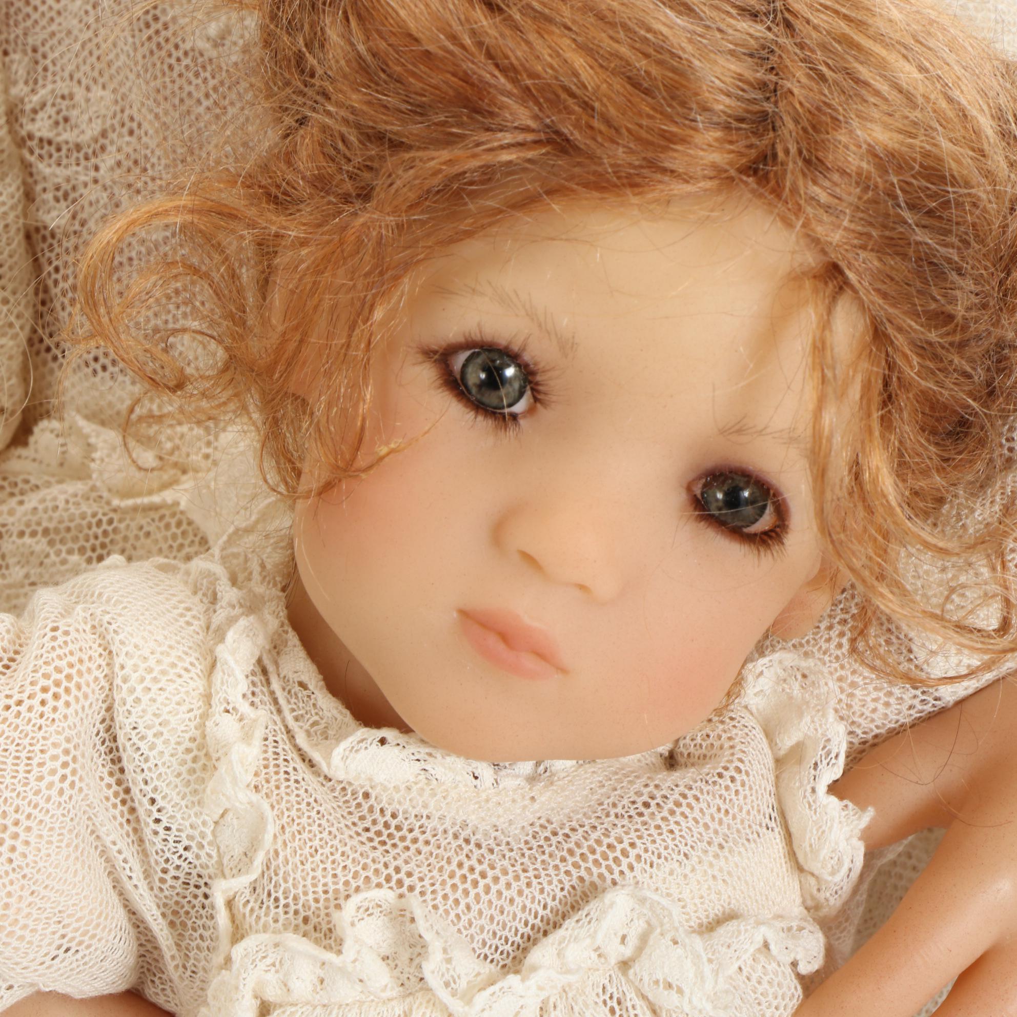 Puppen Kinder Dolls "Freeke with Her Doll Bibi"