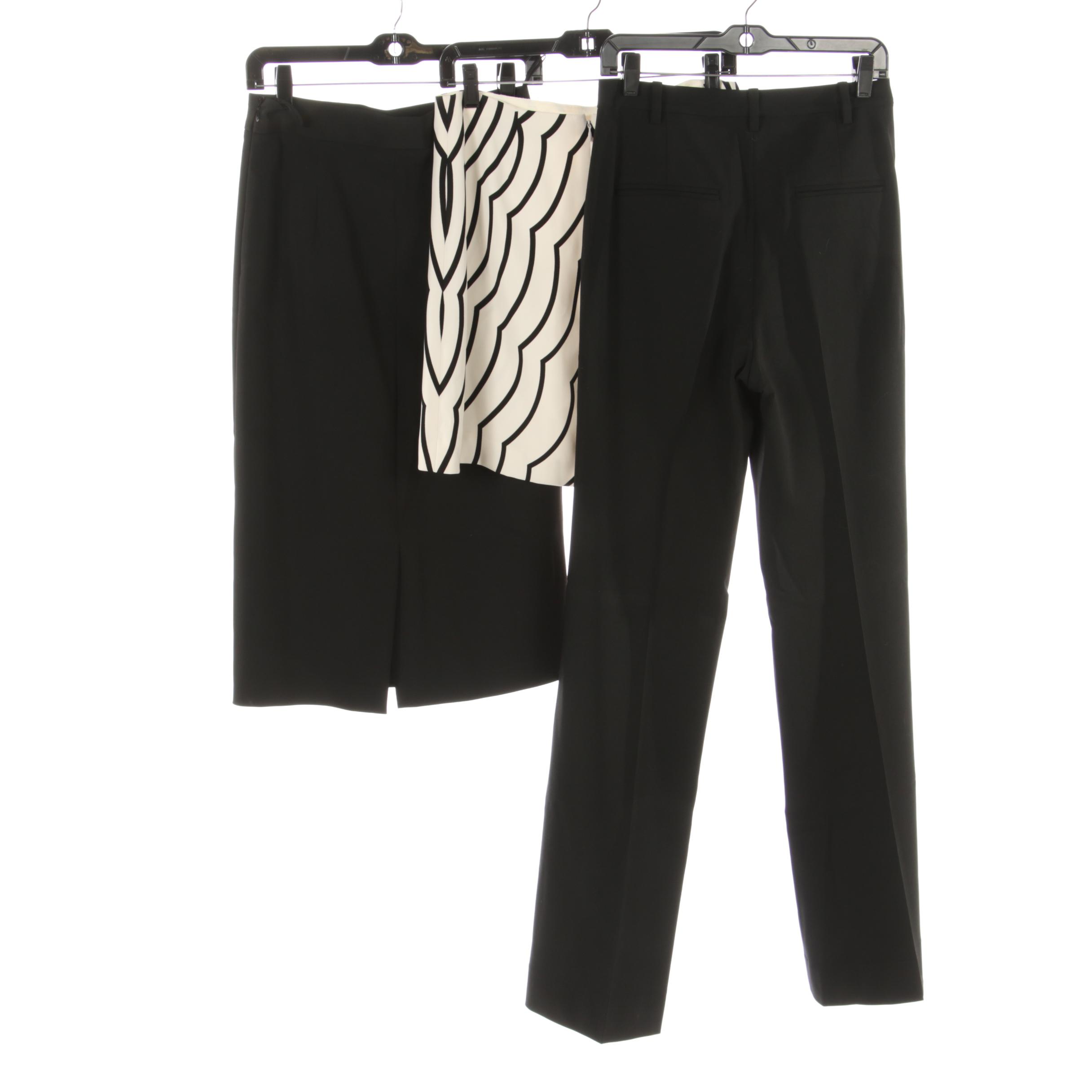 Prada and Marc by Marc Jacobs Skirts with Diane Von Furstenberg Trousers