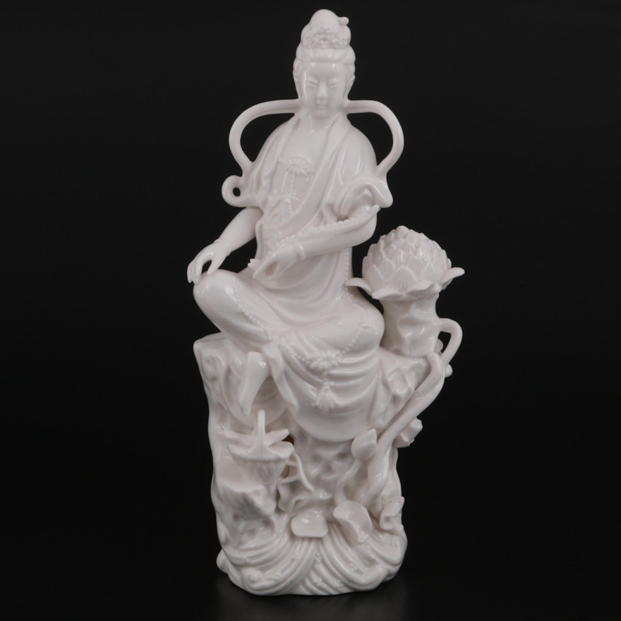 Blanc de Chine Porcelain Guan-Yin Figurine