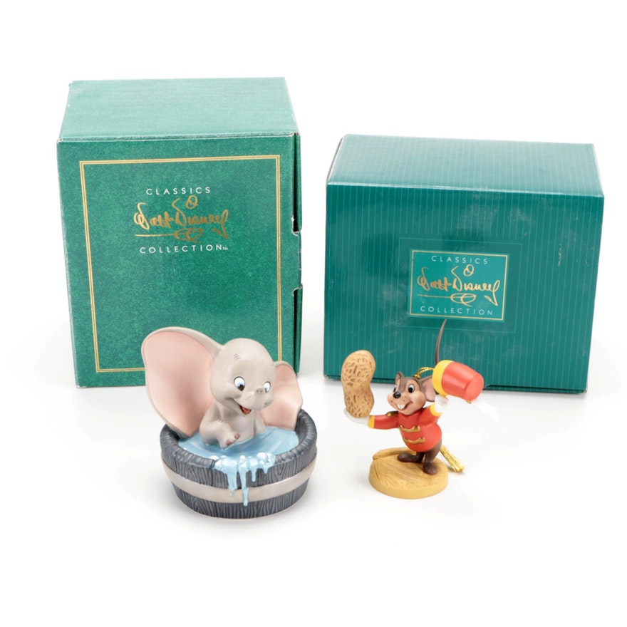 Walt Disney Classic Collection "Dumbo" Ceramic Figurines