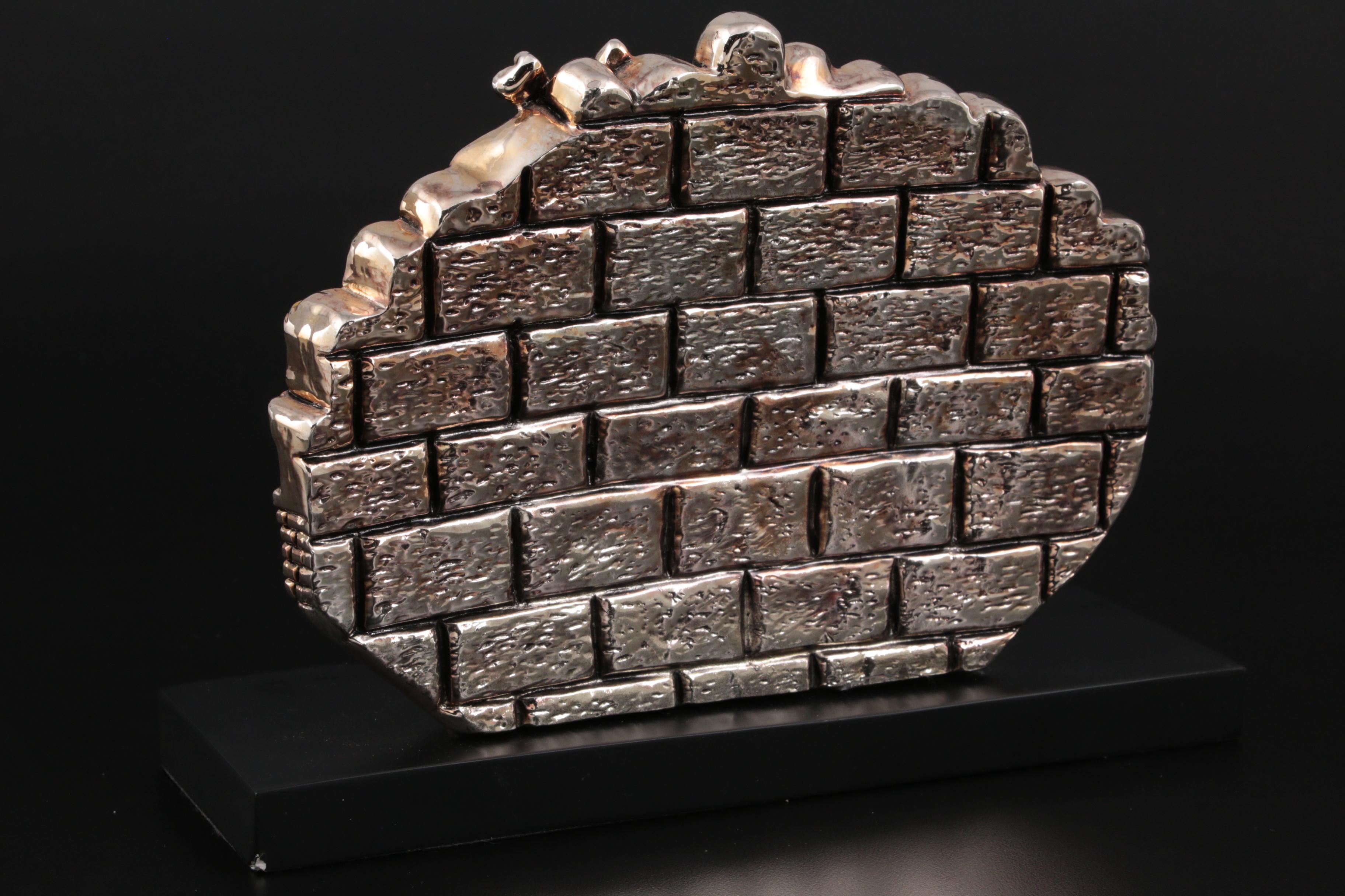 Sterling Silver Electroplate "Jerusalem, City of Tears" Figurine after H. Karshi