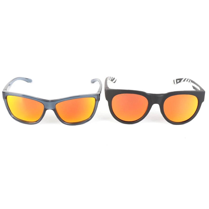 Smith Eclipse Crystal Mediterranean OXZ and Crusader Squall S37 Sunglasses
