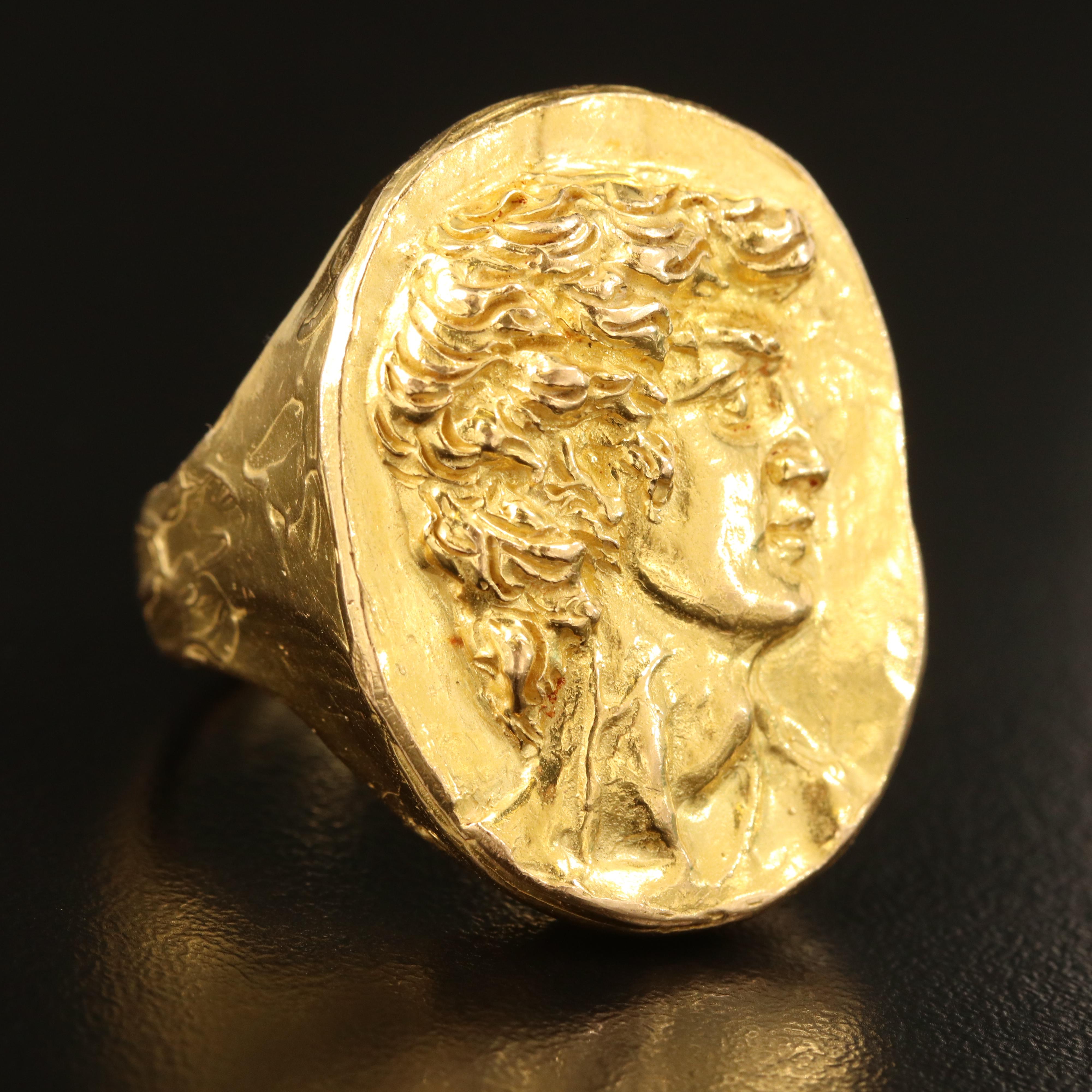 Nino D'antonio Germano 18K Lost Wax Cast Classical Ring